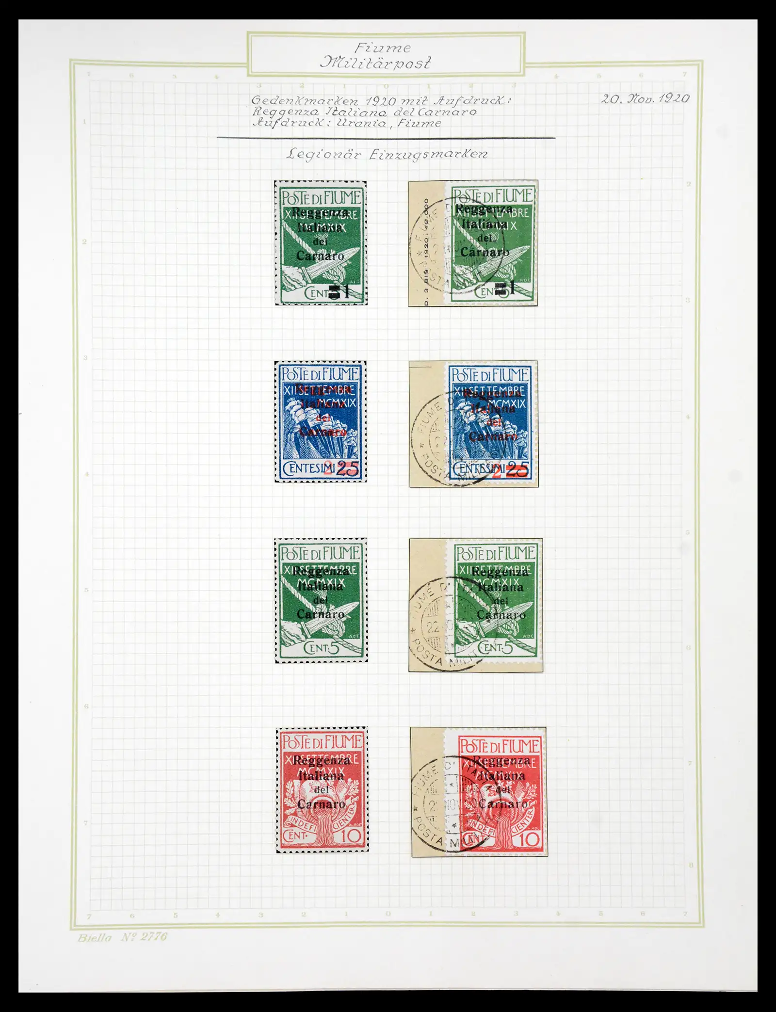 41120 0083 - Stamp collection 41120 Fiume TOP collection 1918-1924.