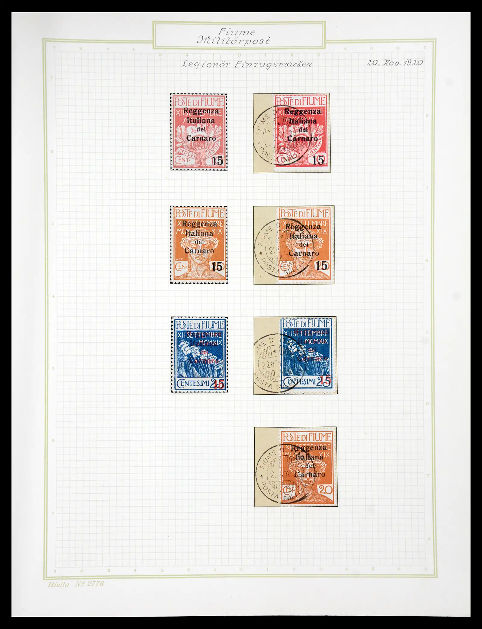 41120 0084 - Stamp collection 41120 Fiume TOP collection 1918-1924.