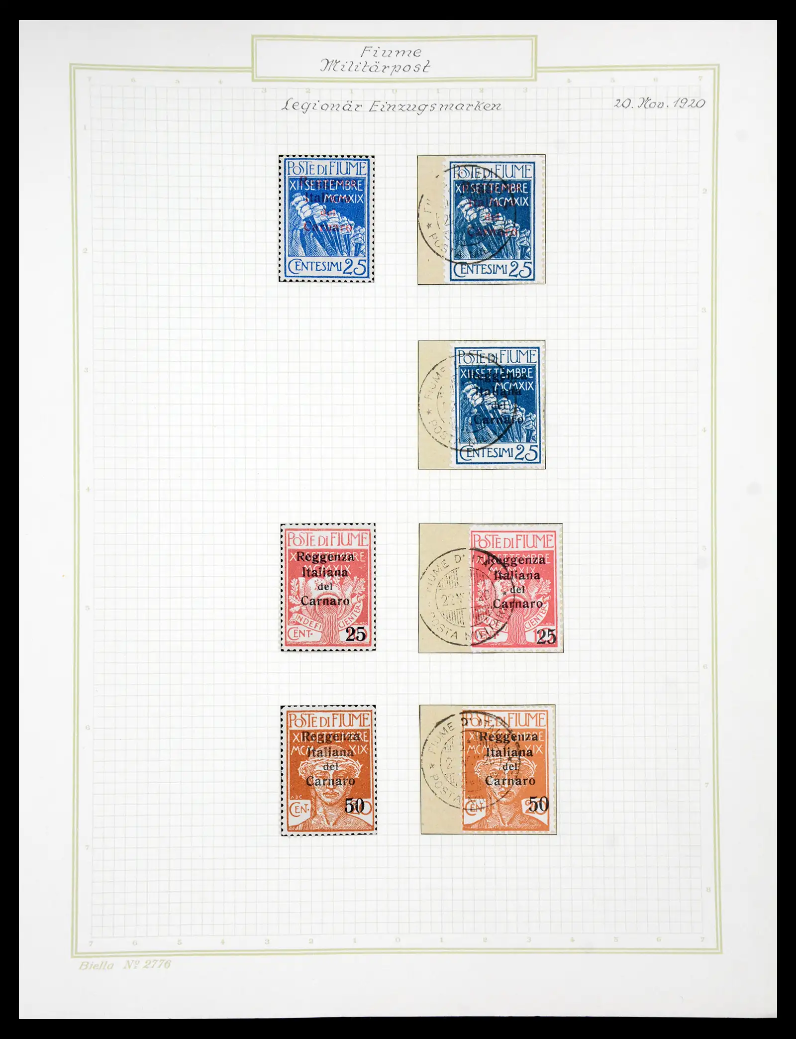 41120 0085 - Stamp collection 41120 Fiume TOP collection 1918-1924.