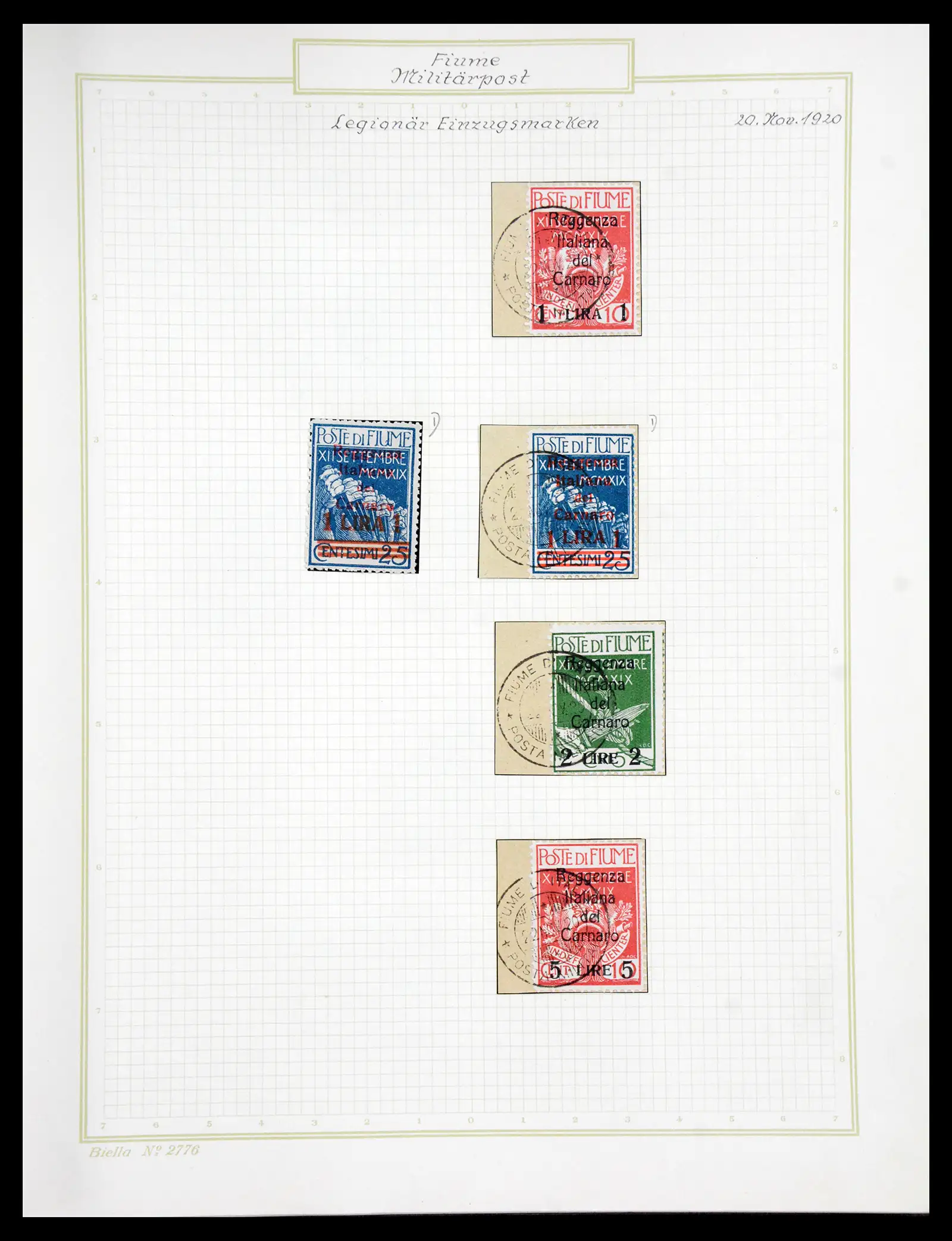 41120 0087 - Stamp collection 41120 Fiume TOP collection 1918-1924.