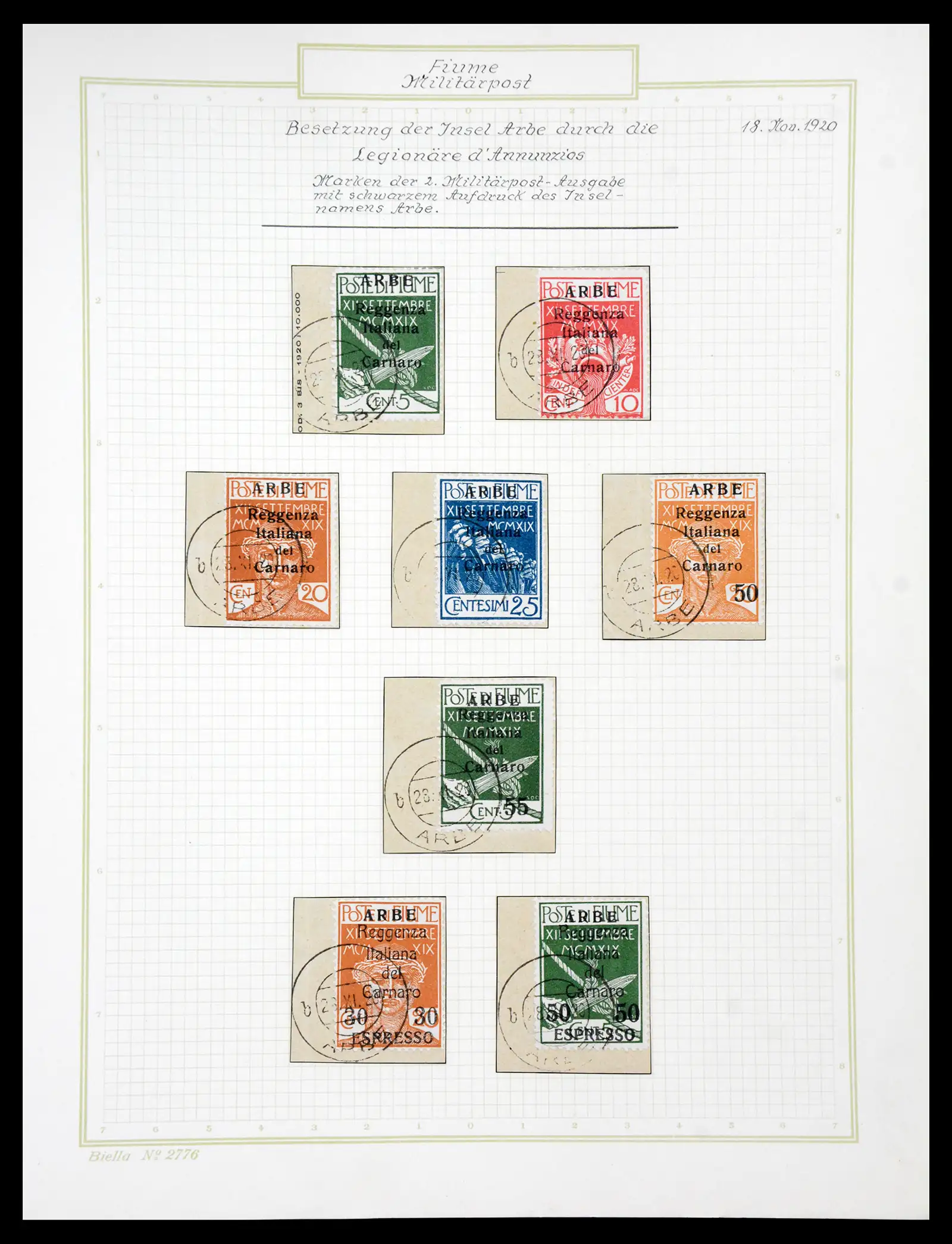 41120 0088 - Stamp collection 41120 Fiume TOP collection 1918-1924.