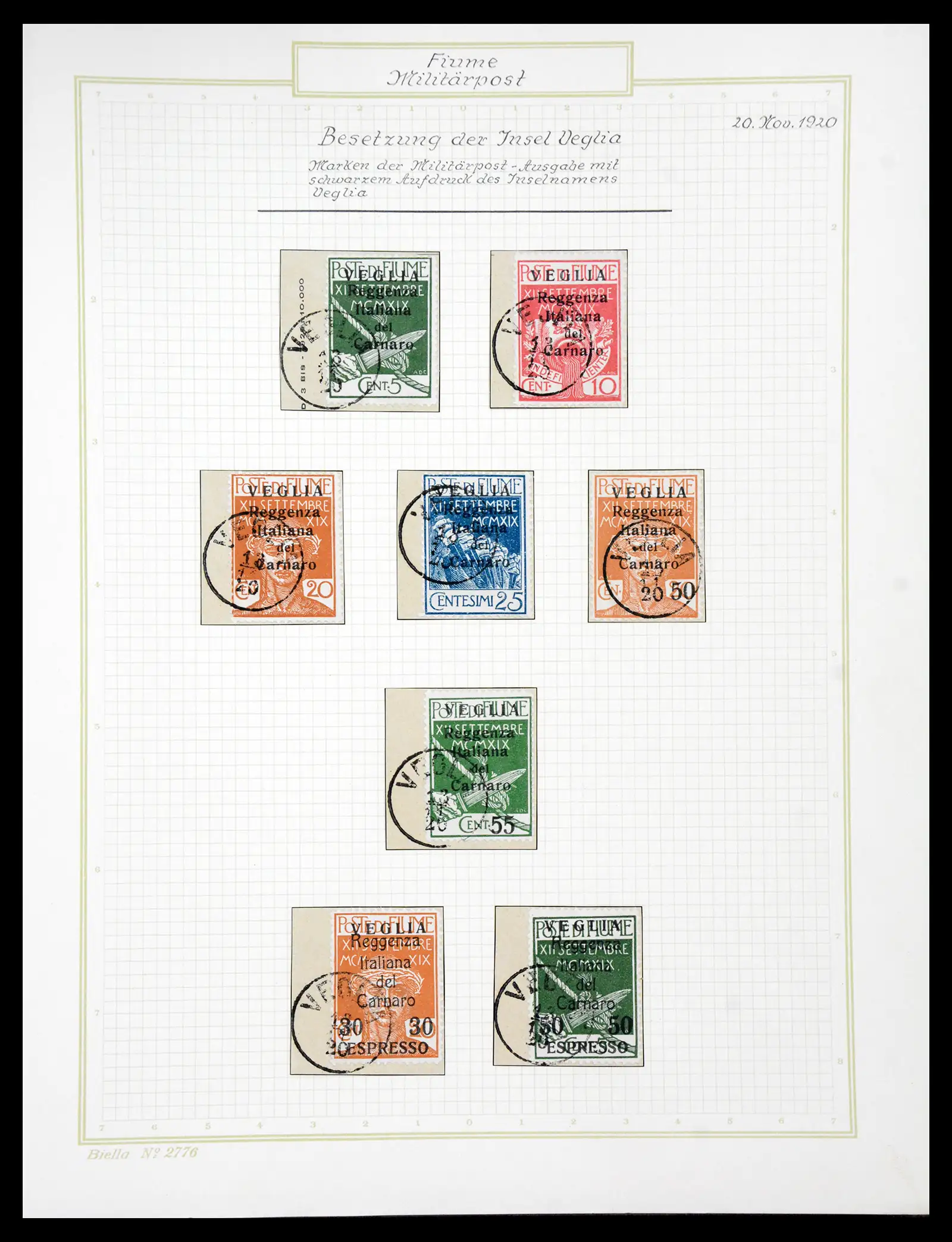 41120 0089 - Stamp collection 41120 Fiume TOP collection 1918-1924.