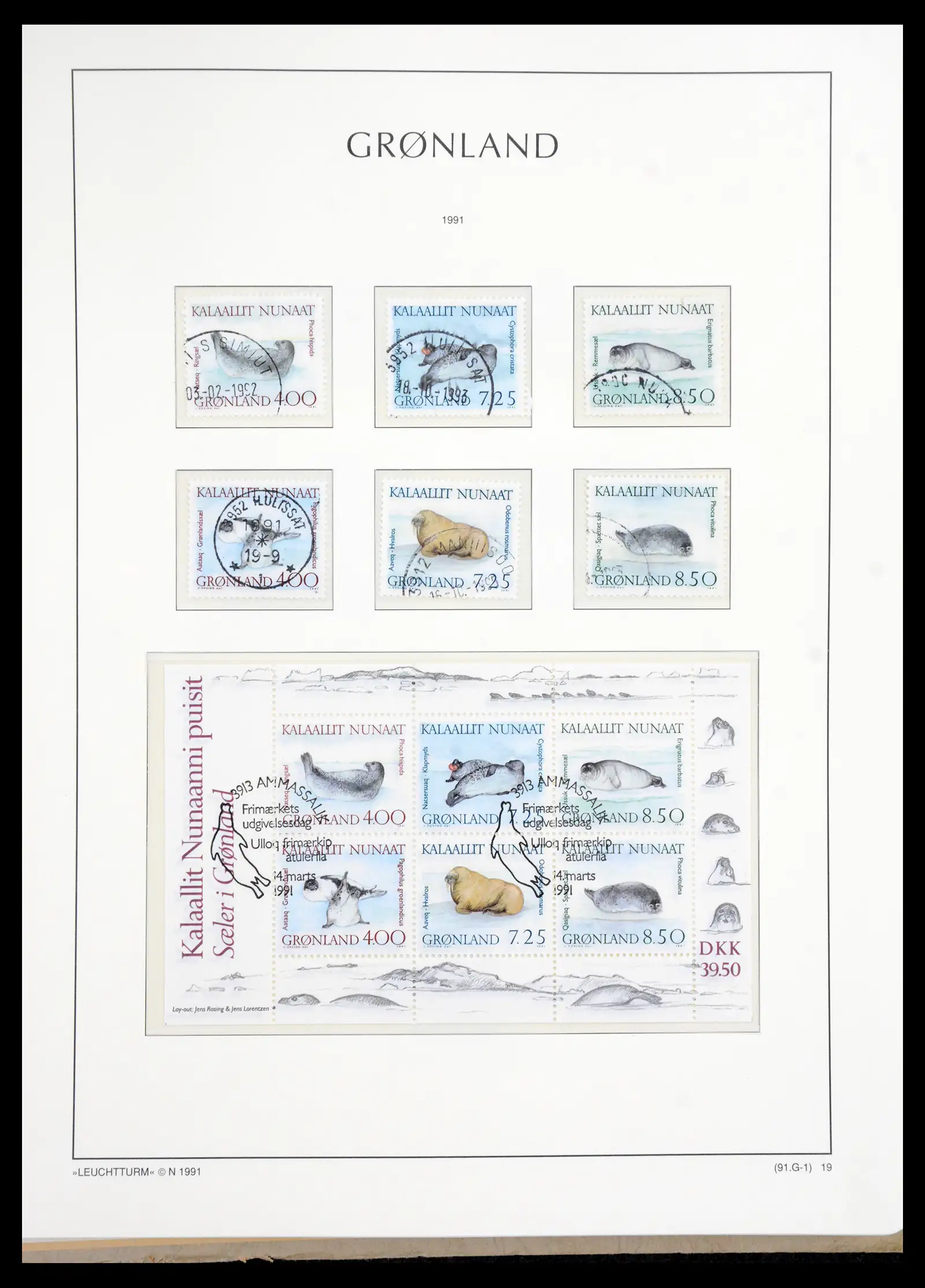 41121 0021 - Stamp collection 41121 Greenland 1938-2000.