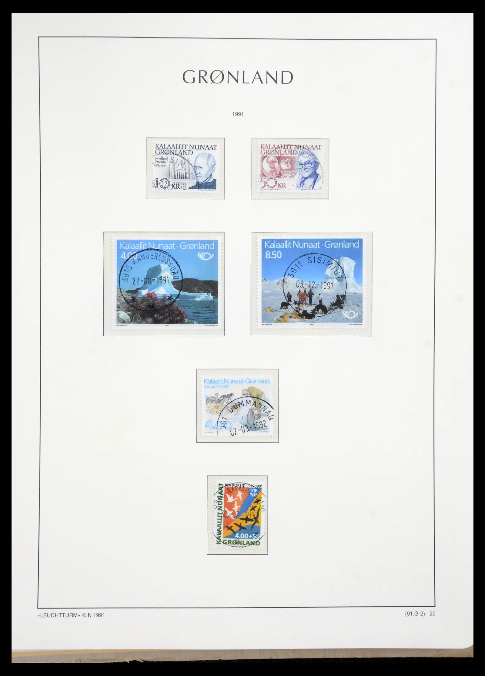 41121 0022 - Stamp collection 41121 Greenland 1938-2000.