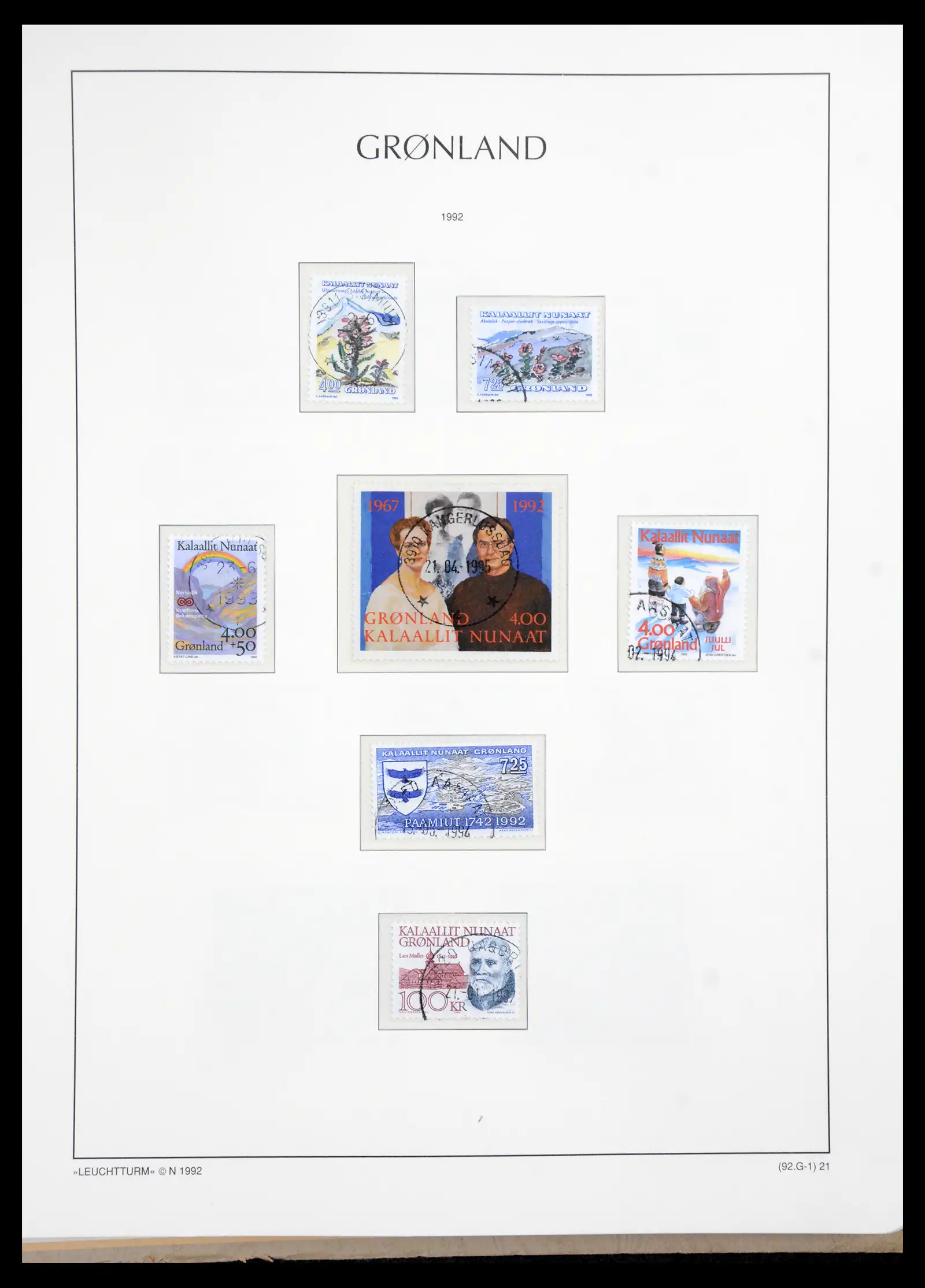 41121 0023 - Stamp collection 41121 Greenland 1938-2000.