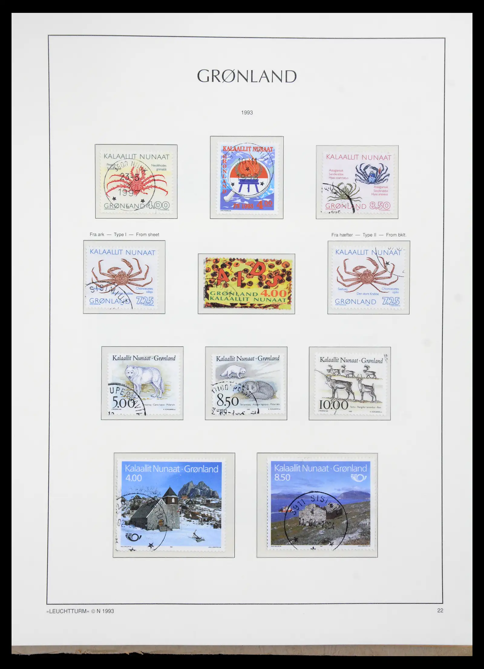 41121 0024 - Stamp collection 41121 Greenland 1938-2000.