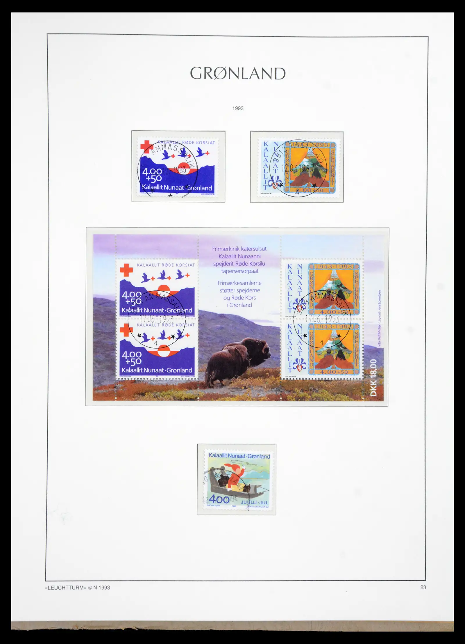 41121 0025 - Stamp collection 41121 Greenland 1938-2000.