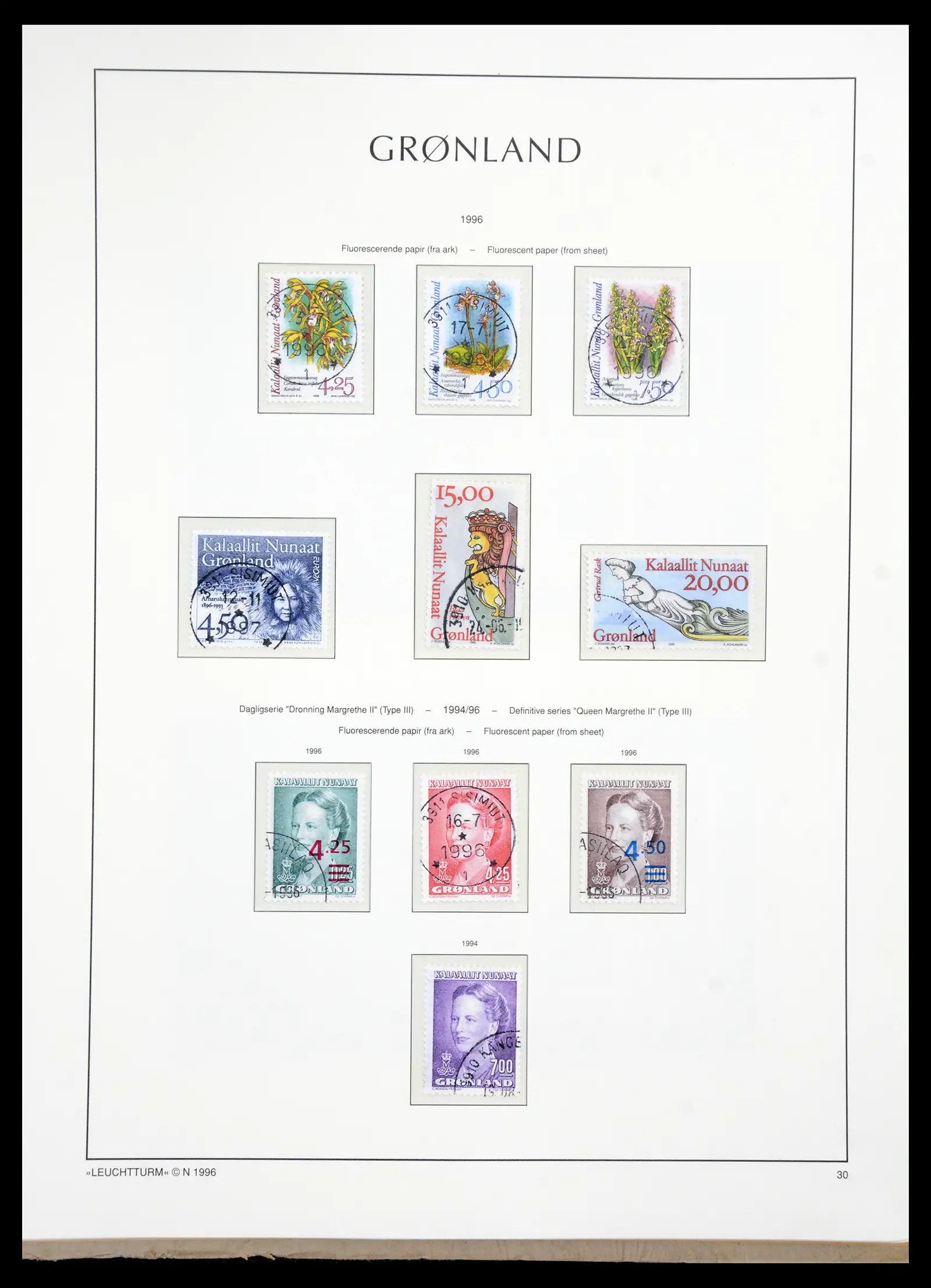 41121 0032 - Stamp collection 41121 Greenland 1938-2000.