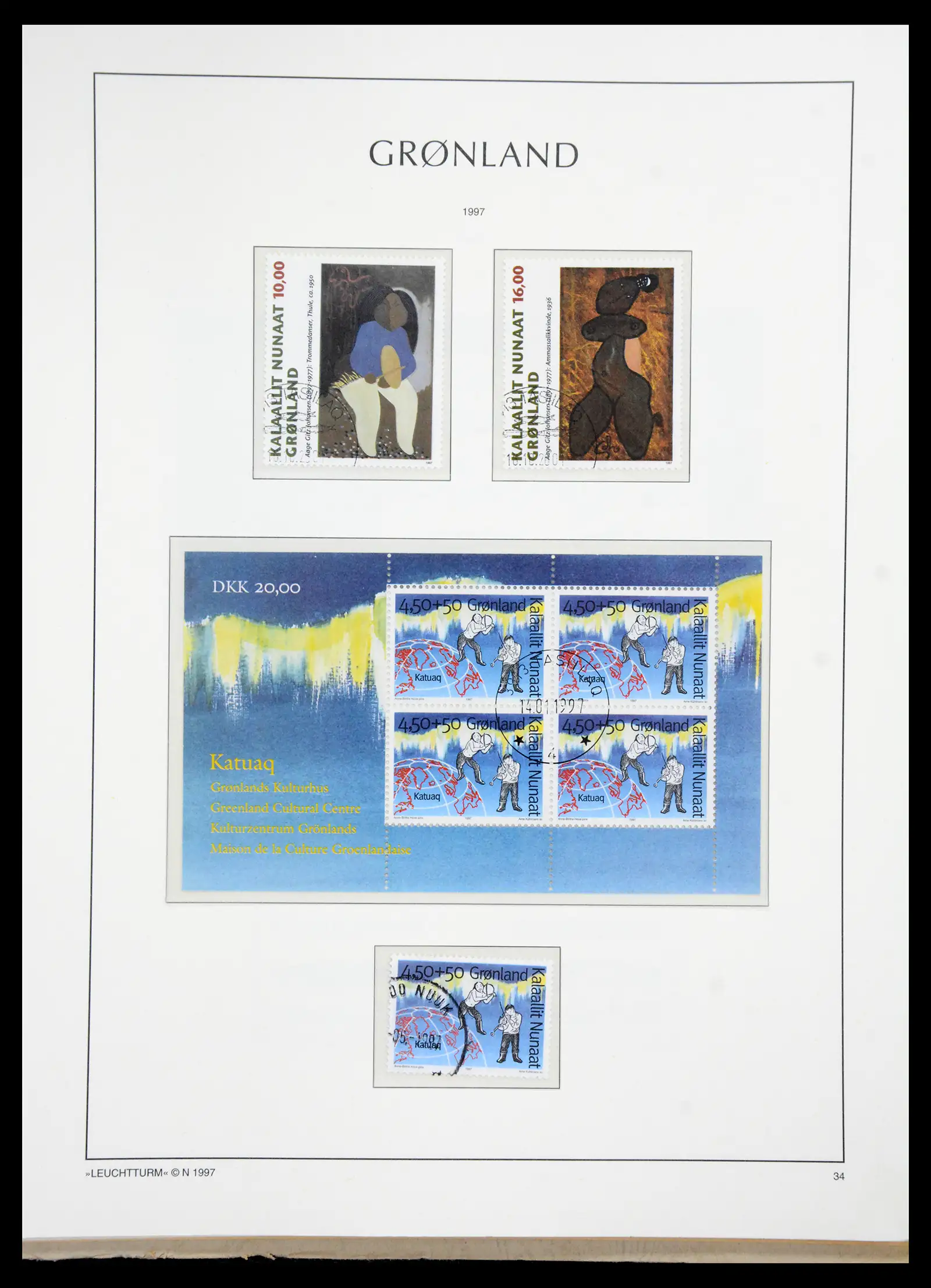 41121 0040 - Stamp collection 41121 Greenland 1938-2000.