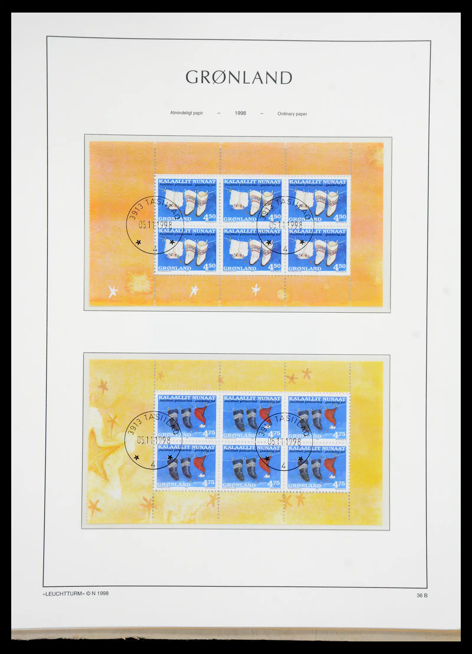 41121 0045 - Stamp collection 41121 Greenland 1938-2000.