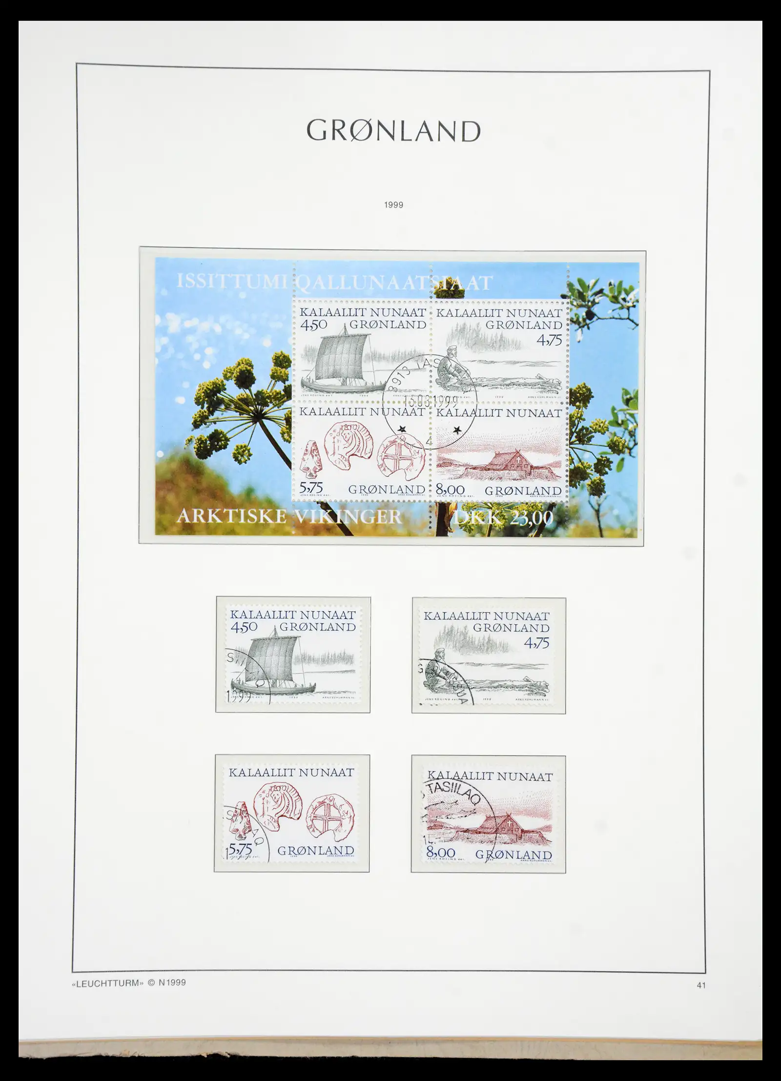 41121 0052 - Stamp collection 41121 Greenland 1938-2000.