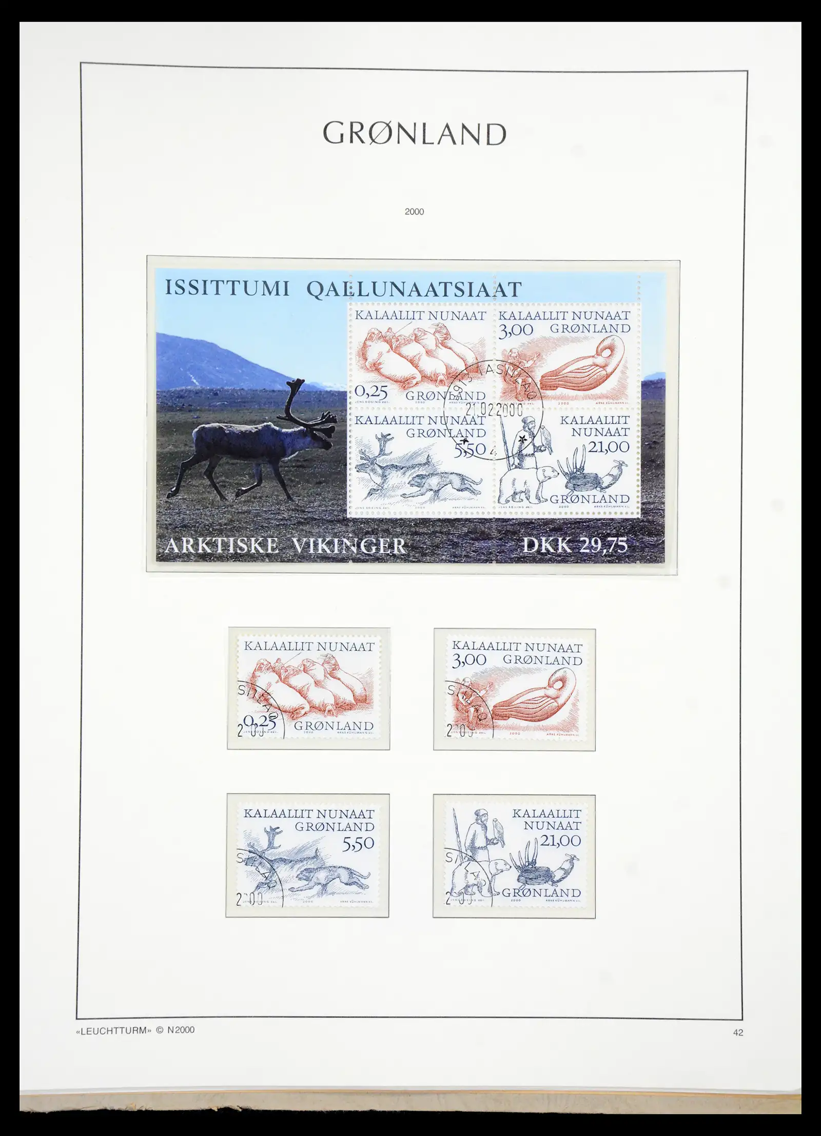 41121 0053 - Stamp collection 41121 Greenland 1938-2000.