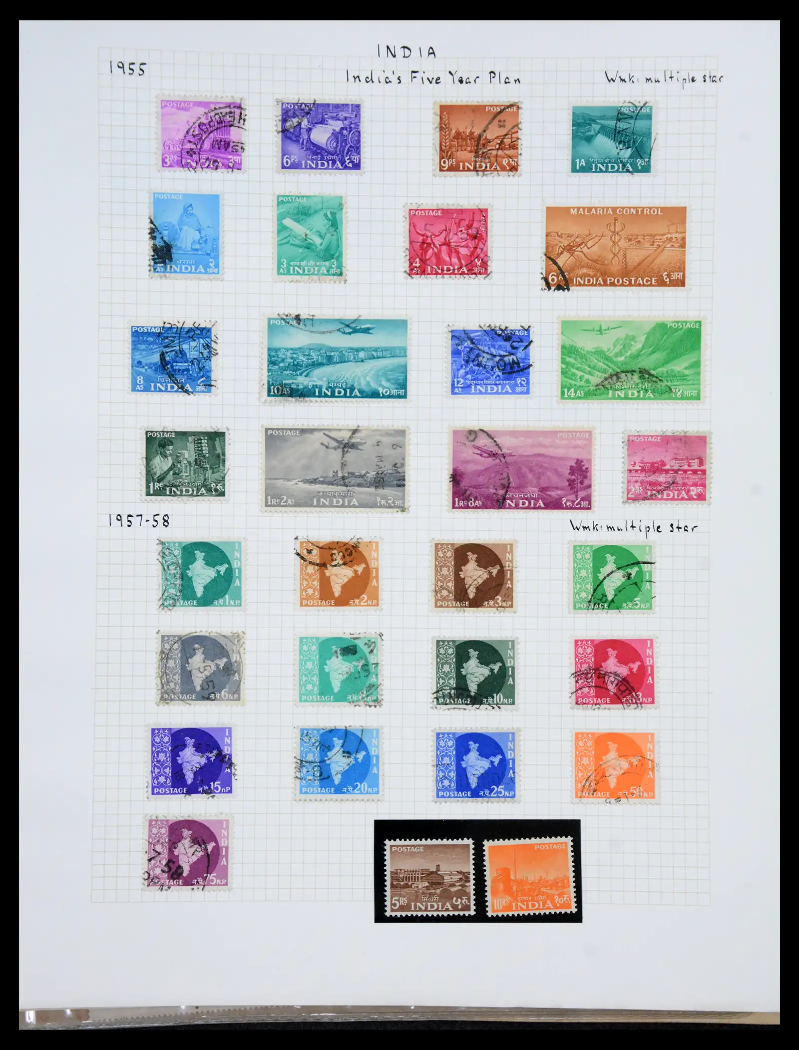 41122 0035 - Stamp collection 41122 India 1854-1958.