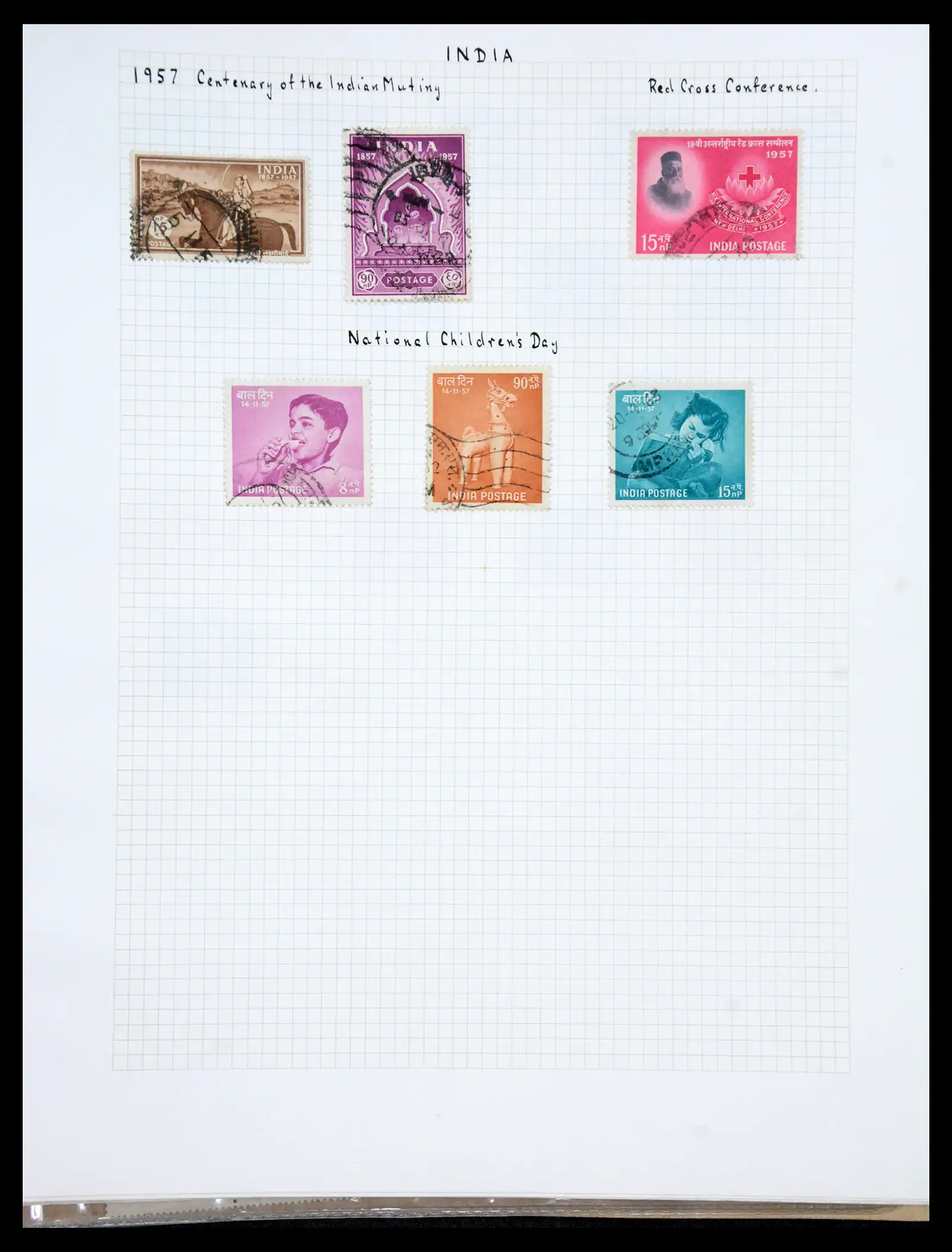 41122 0036 - Stamp collection 41122 India 1854-1958.