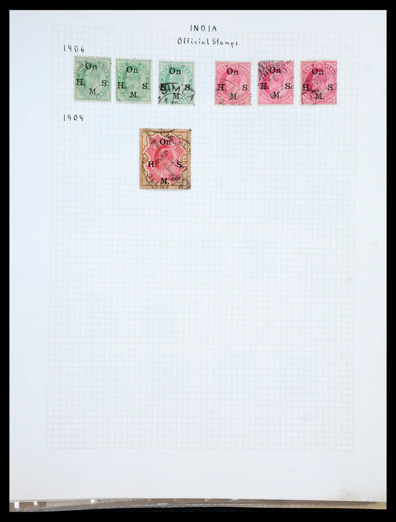 41122 0042 - Stamp collection 41122 India 1854-1958.