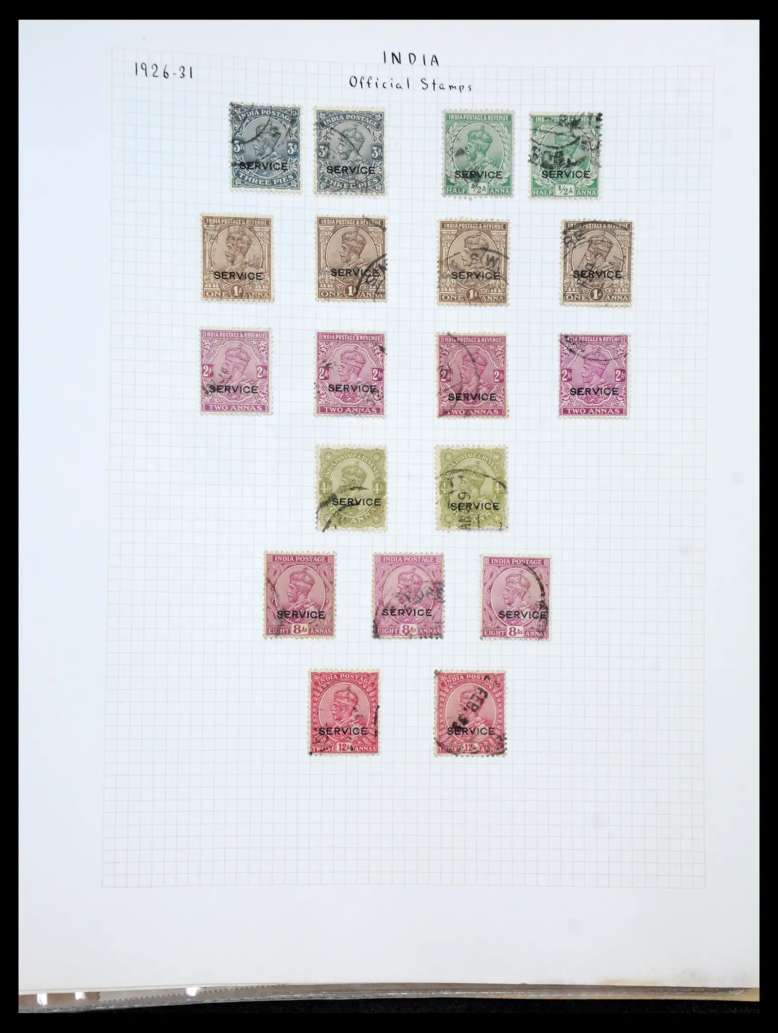 41122 0045 - Stamp collection 41122 India 1854-1958.
