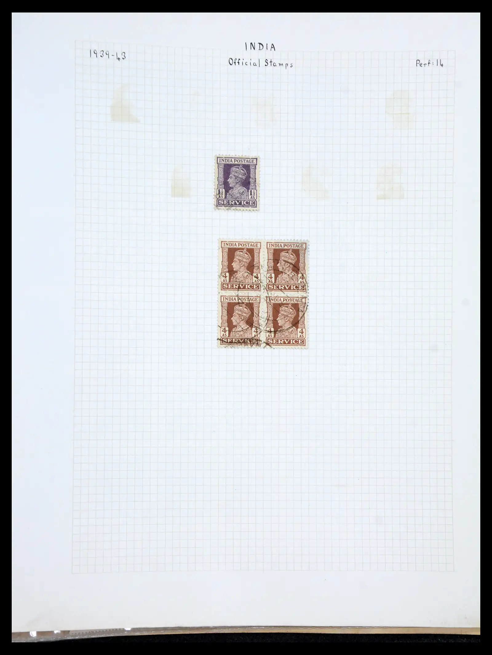 41122 0047 - Stamp collection 41122 India 1854-1958.