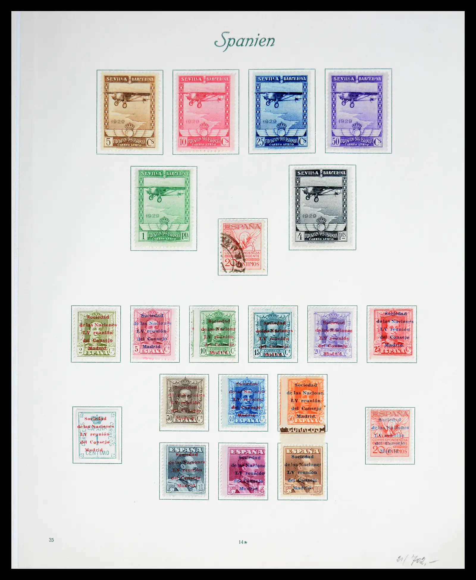 41125 0021 - Stamp collection 41125 Spain 1850-1932.