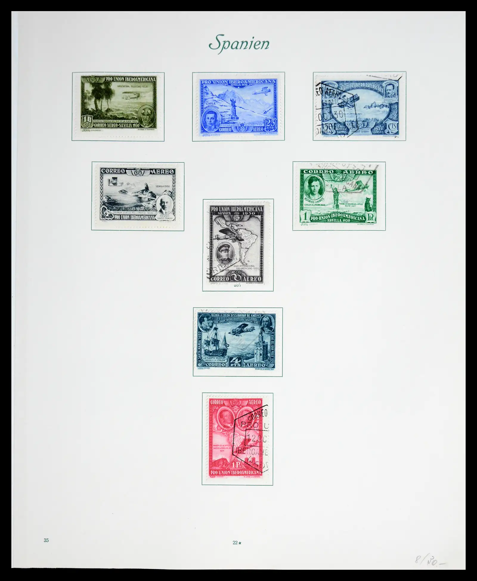 41125 0029 - Stamp collection 41125 Spain 1850-1932.