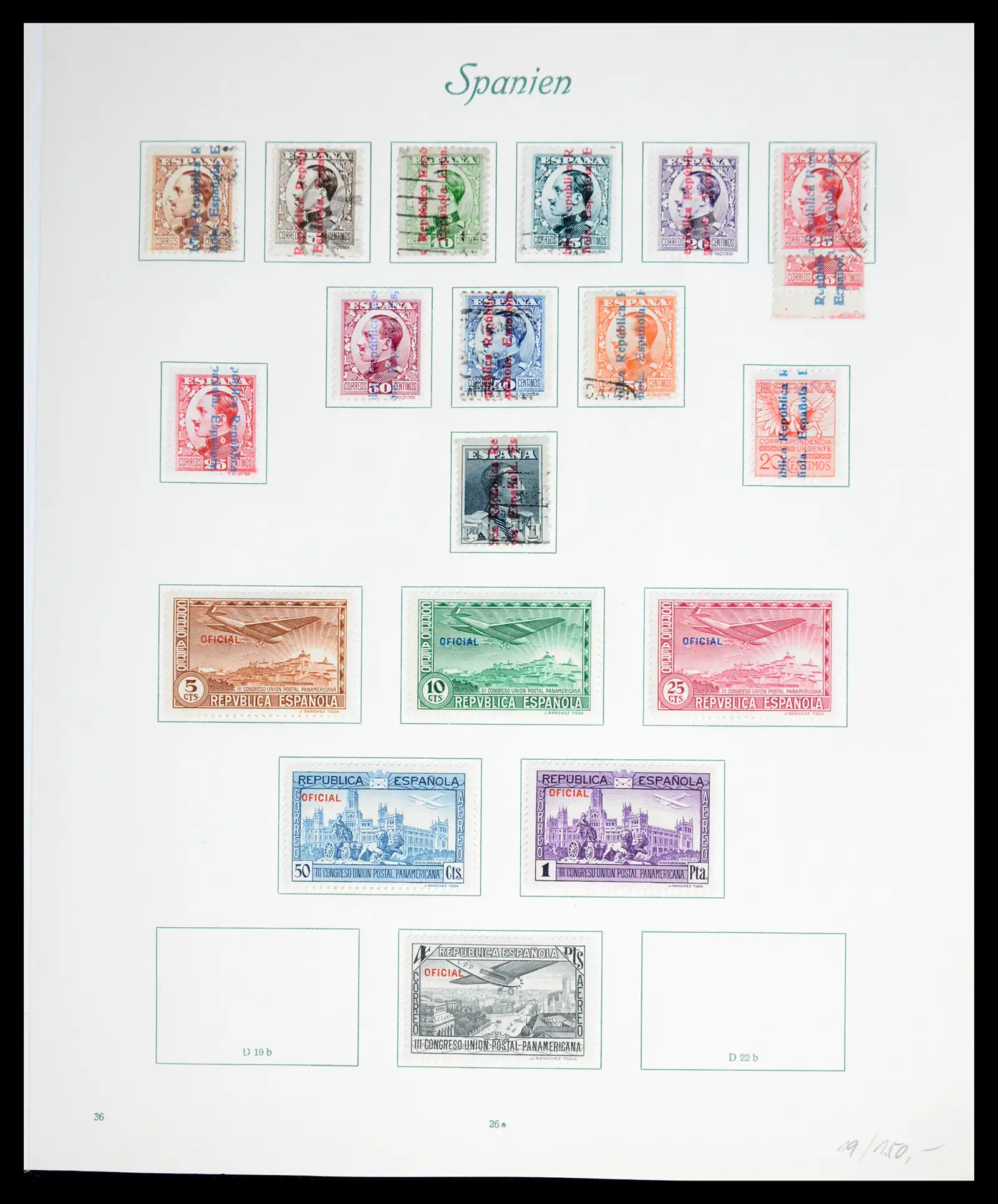 41125 0033 - Stamp collection 41125 Spain 1850-1932.