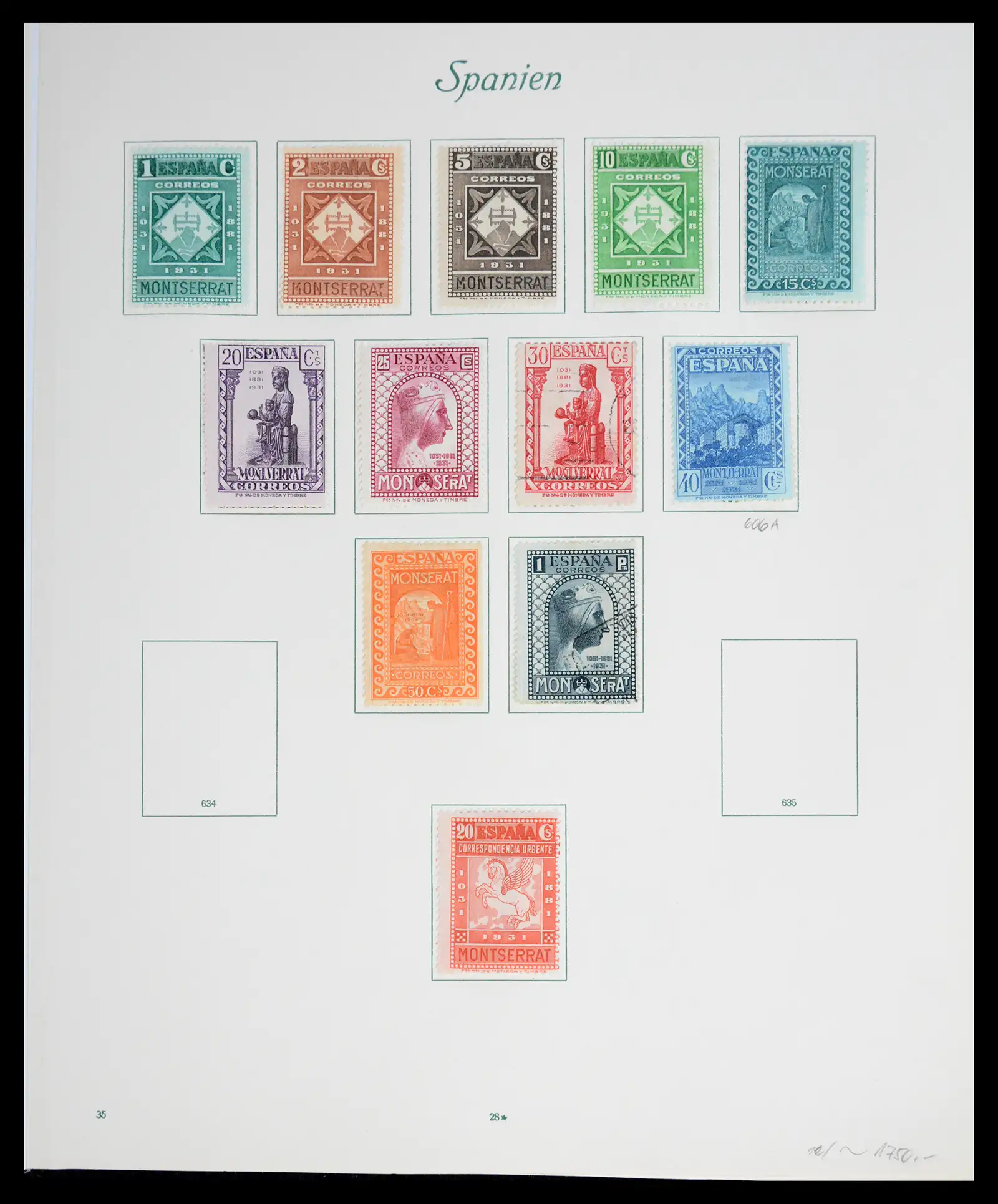 41125 0035 - Stamp collection 41125 Spain 1850-1932.