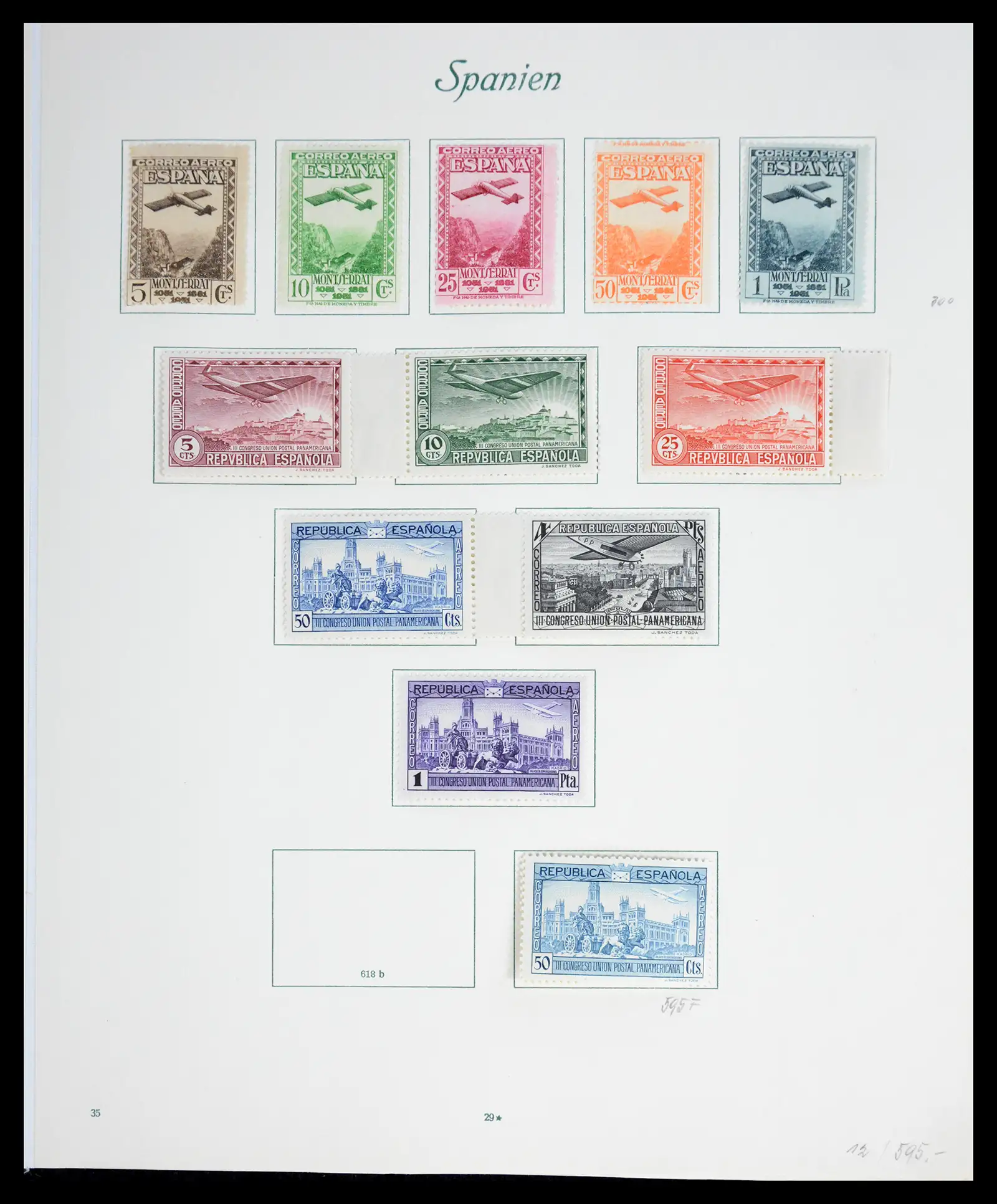 41125 0036 - Stamp collection 41125 Spain 1850-1932.