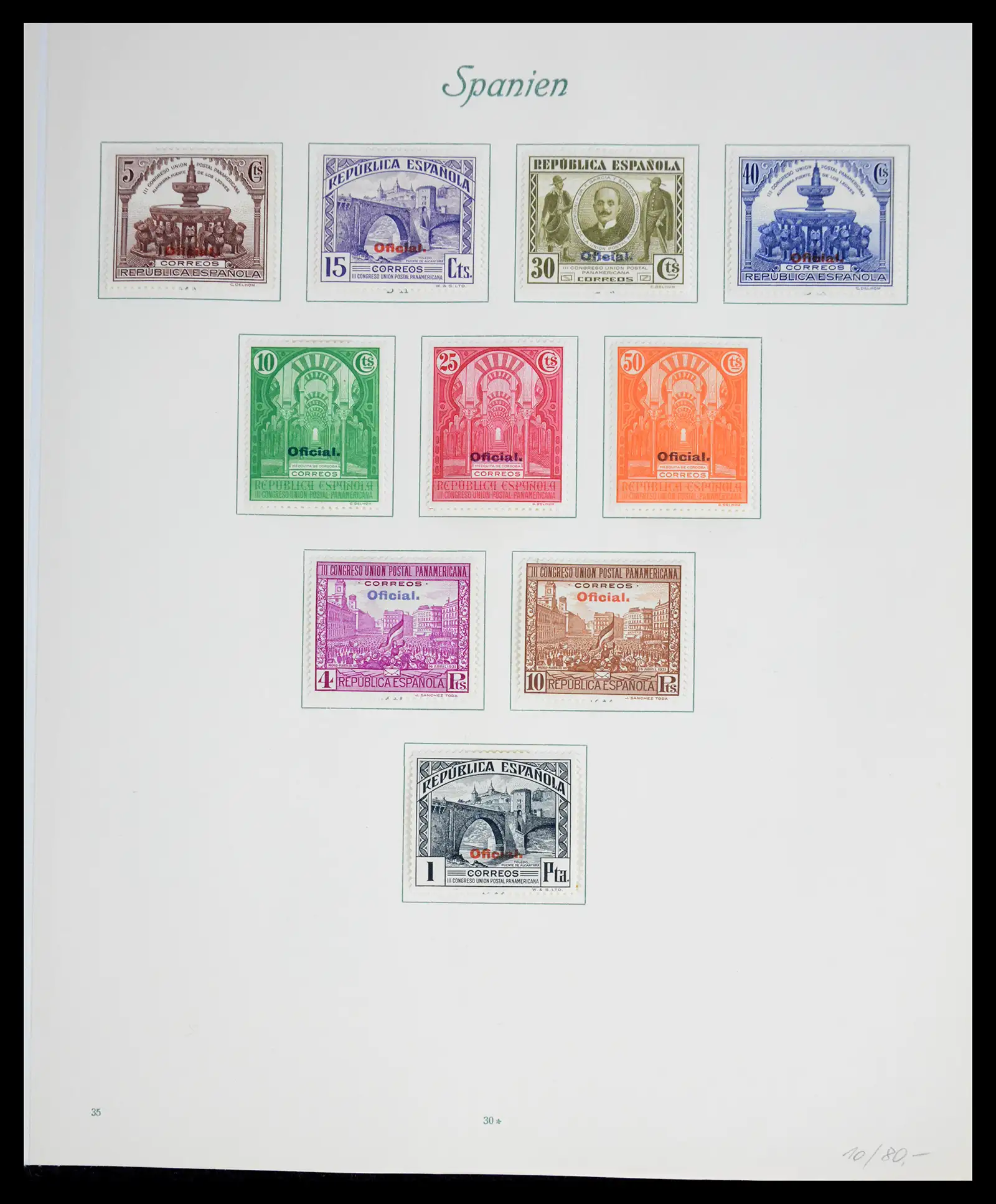 41125 0037 - Stamp collection 41125 Spain 1850-1932.