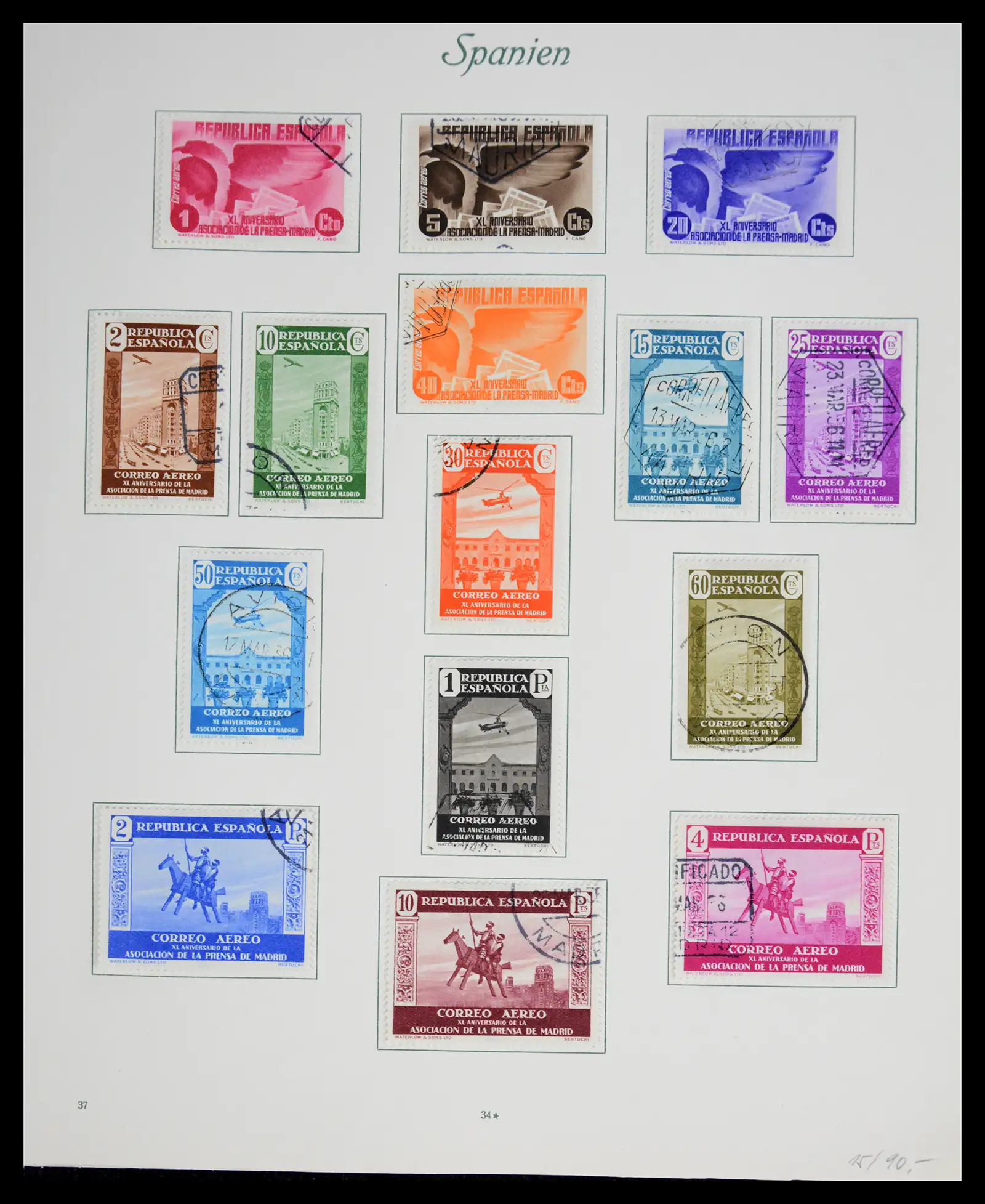41125 0040 - Stamp collection 41125 Spain 1850-1932.