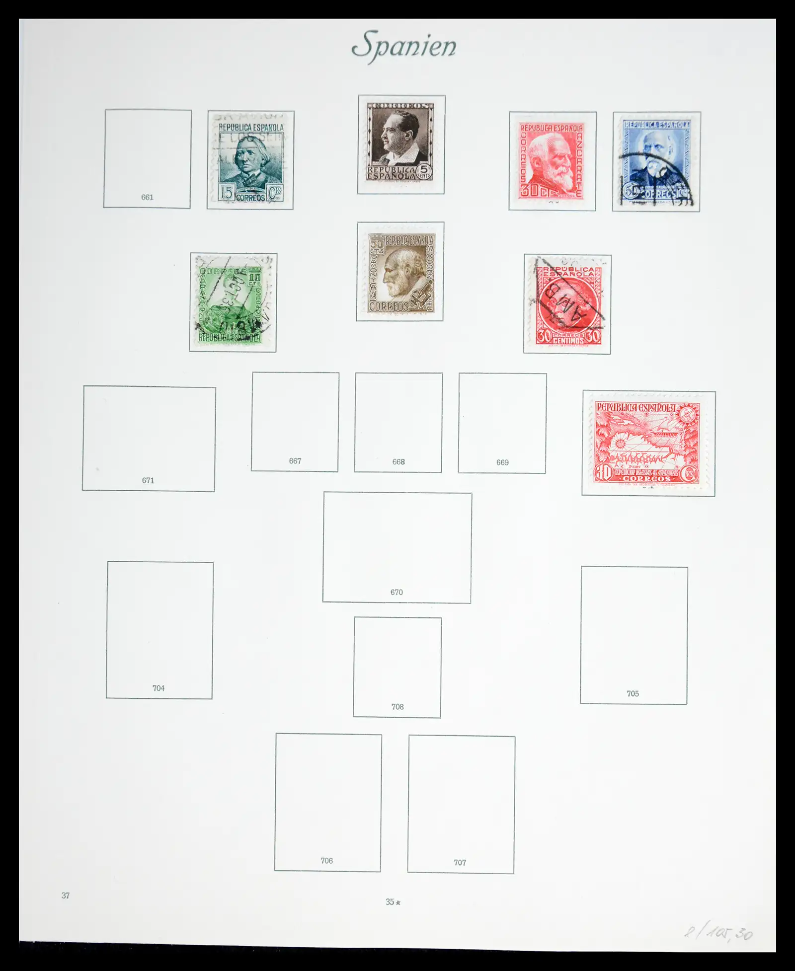 41125 0041 - Stamp collection 41125 Spain 1850-1932.