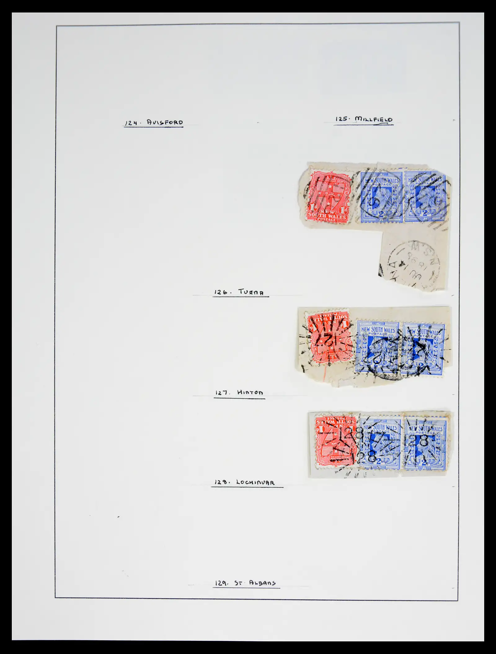 41126 0031 - Stamp collection 41126 New South Wales cancels.