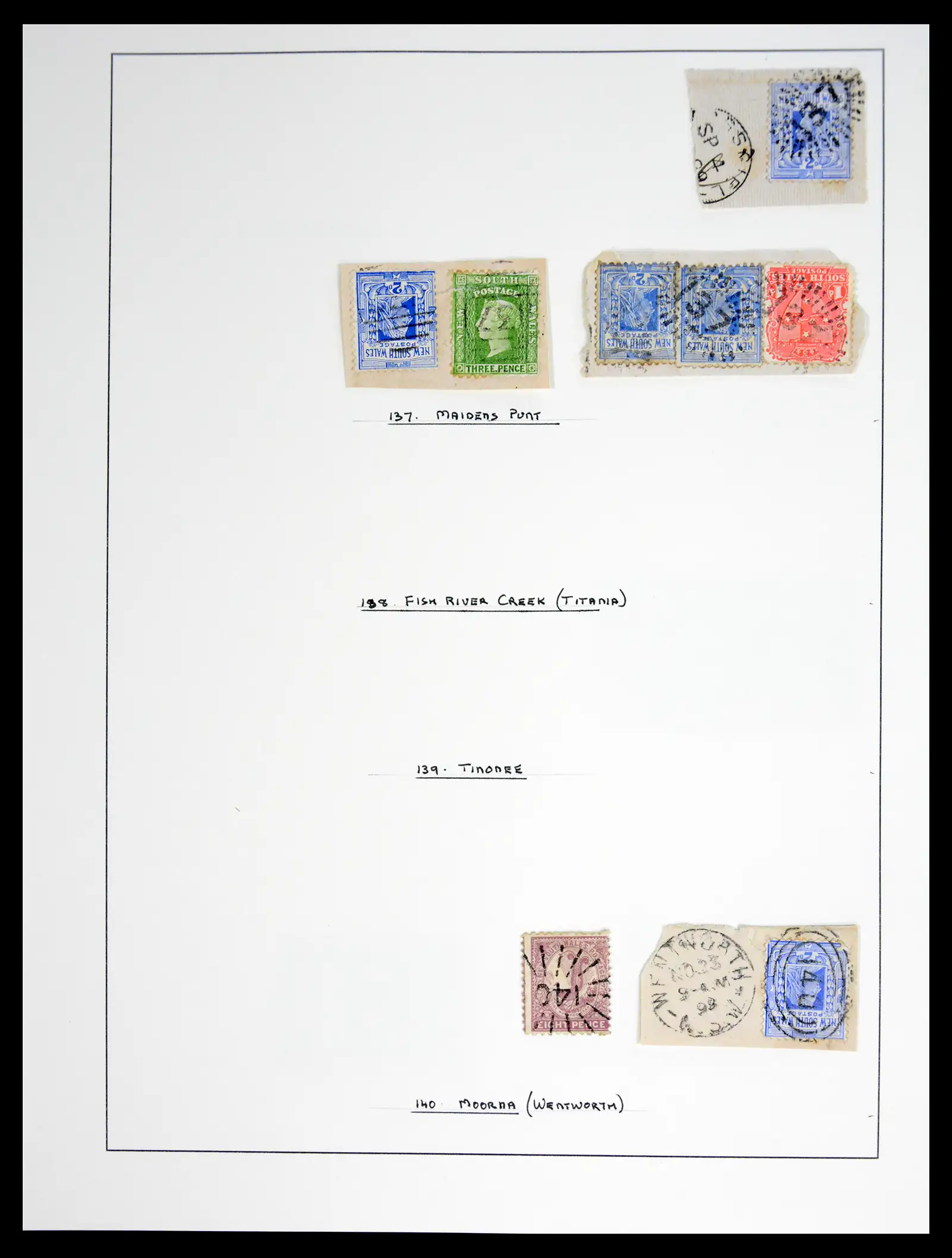 41126 0034 - Stamp collection 41126 New South Wales cancels.