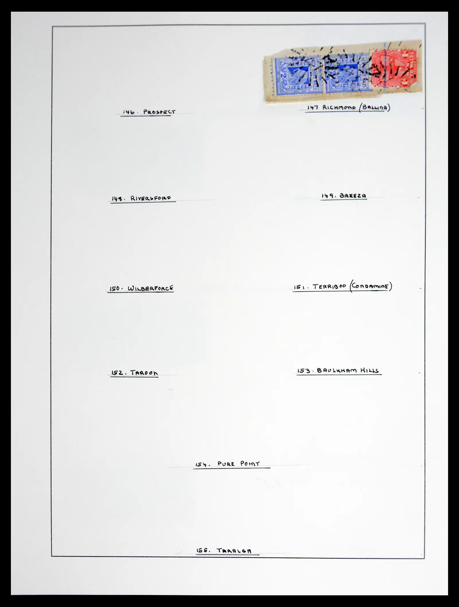 41126 0036 - Stamp collection 41126 New South Wales cancels.