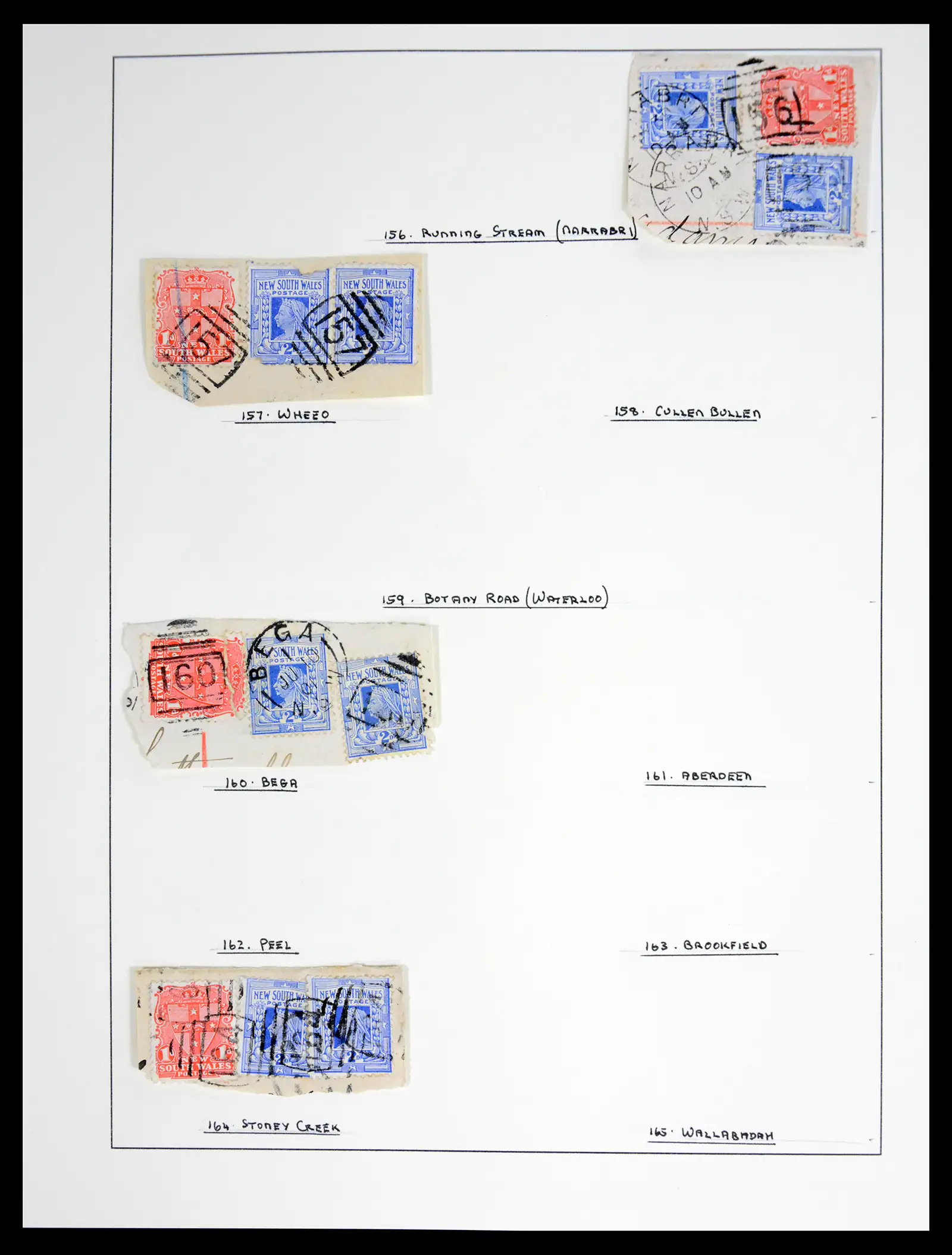 41126 0037 - Stamp collection 41126 New South Wales cancels.