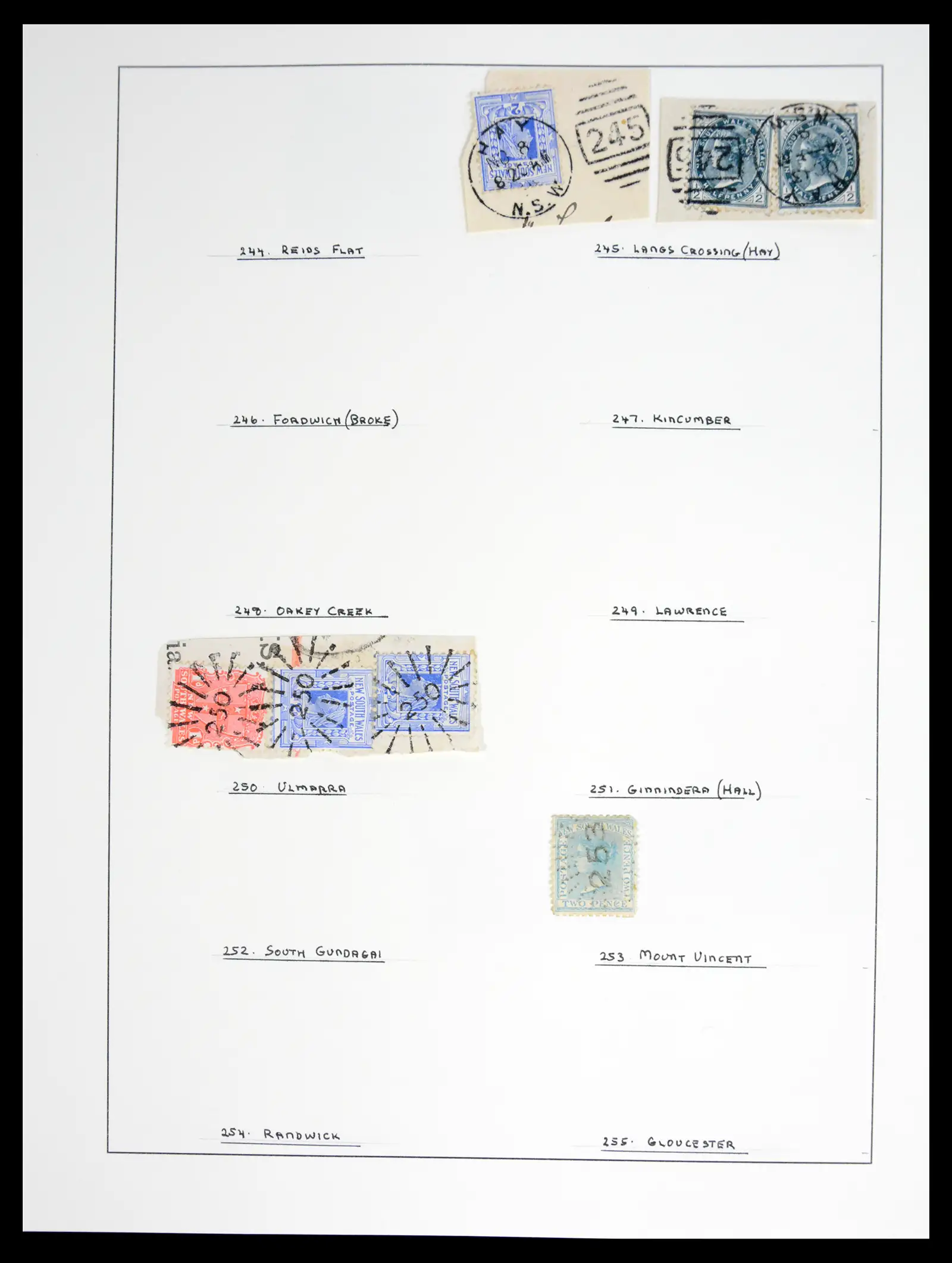 41126 0046 - Stamp collection 41126 New South Wales cancels.