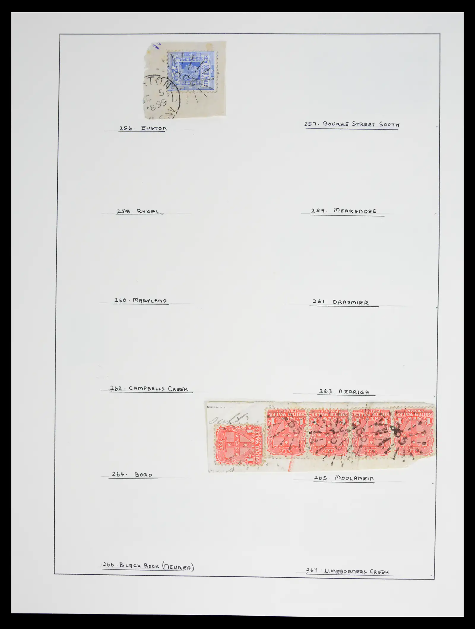 41126 0047 - Stamp collection 41126 New South Wales cancels.