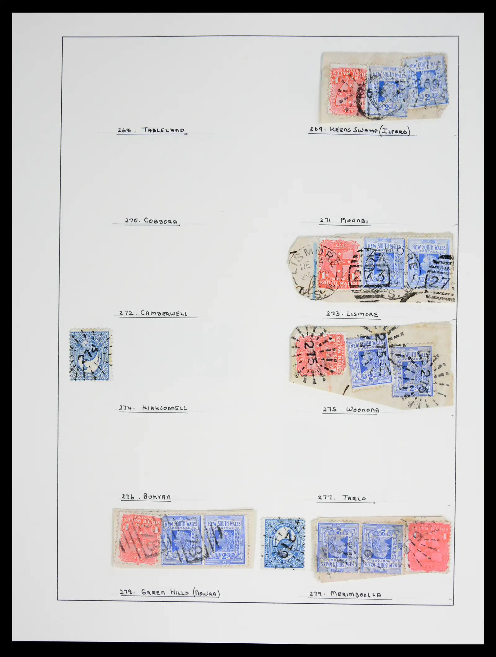 41126 0048 - Stamp collection 41126 New South Wales cancels.