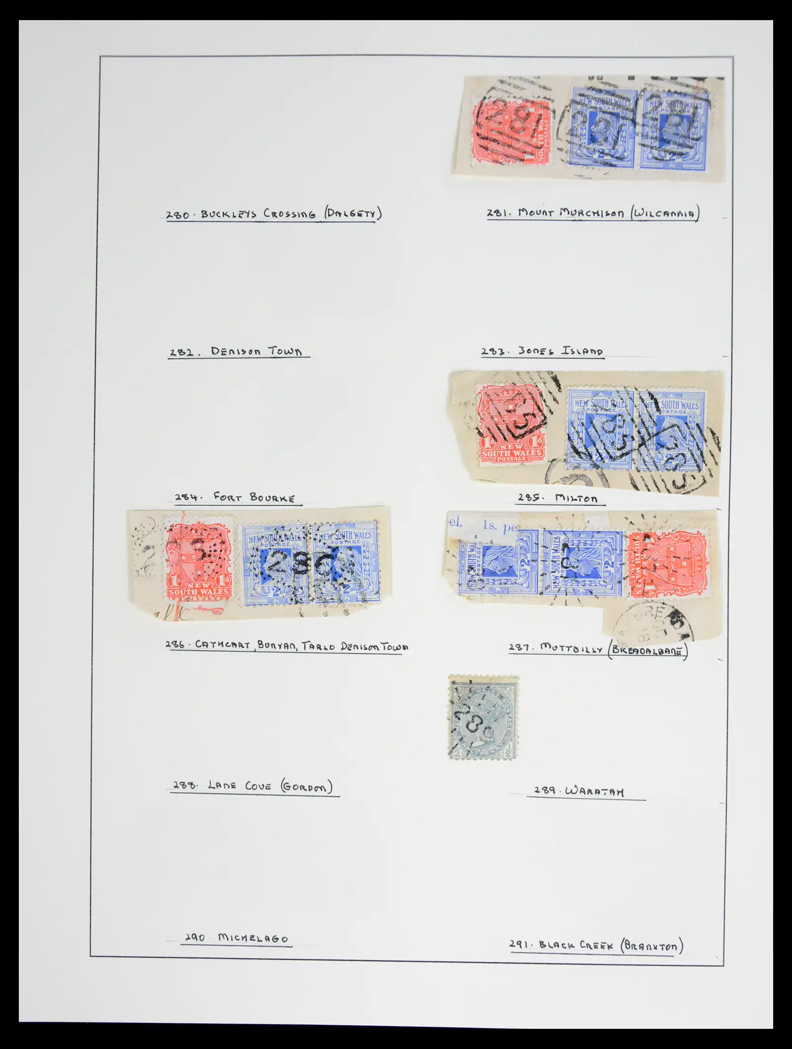 41126 0049 - Stamp collection 41126 New South Wales cancels.