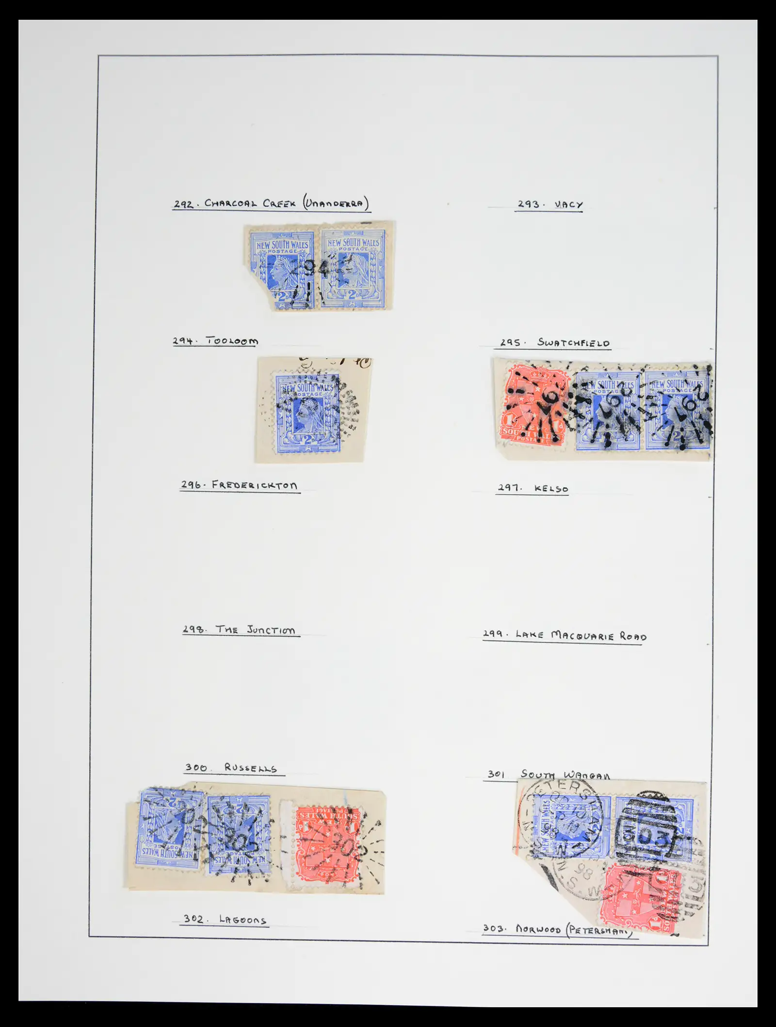 41126 0050 - Stamp collection 41126 New South Wales cancels.