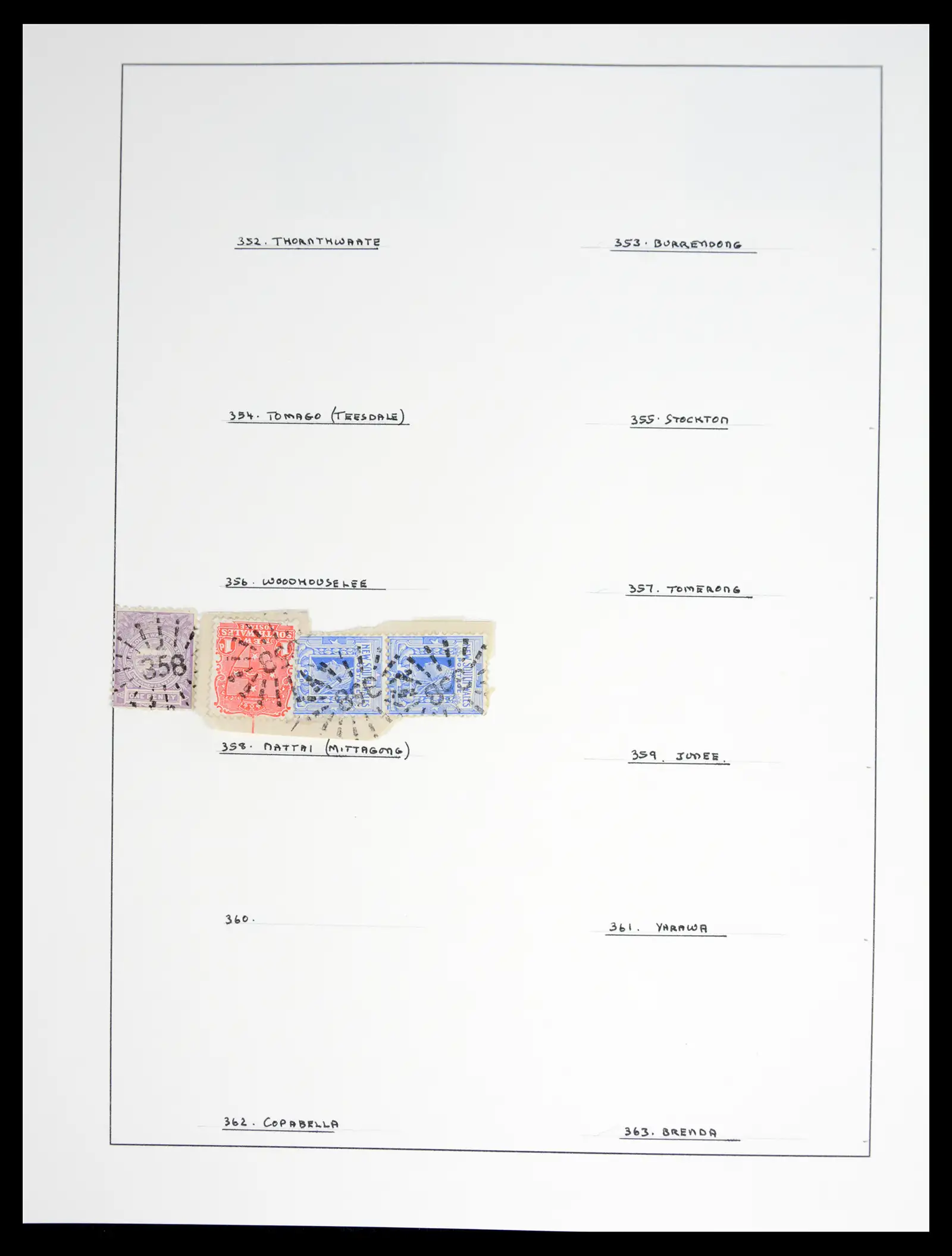 41126 0055 - Stamp collection 41126 New South Wales cancels.