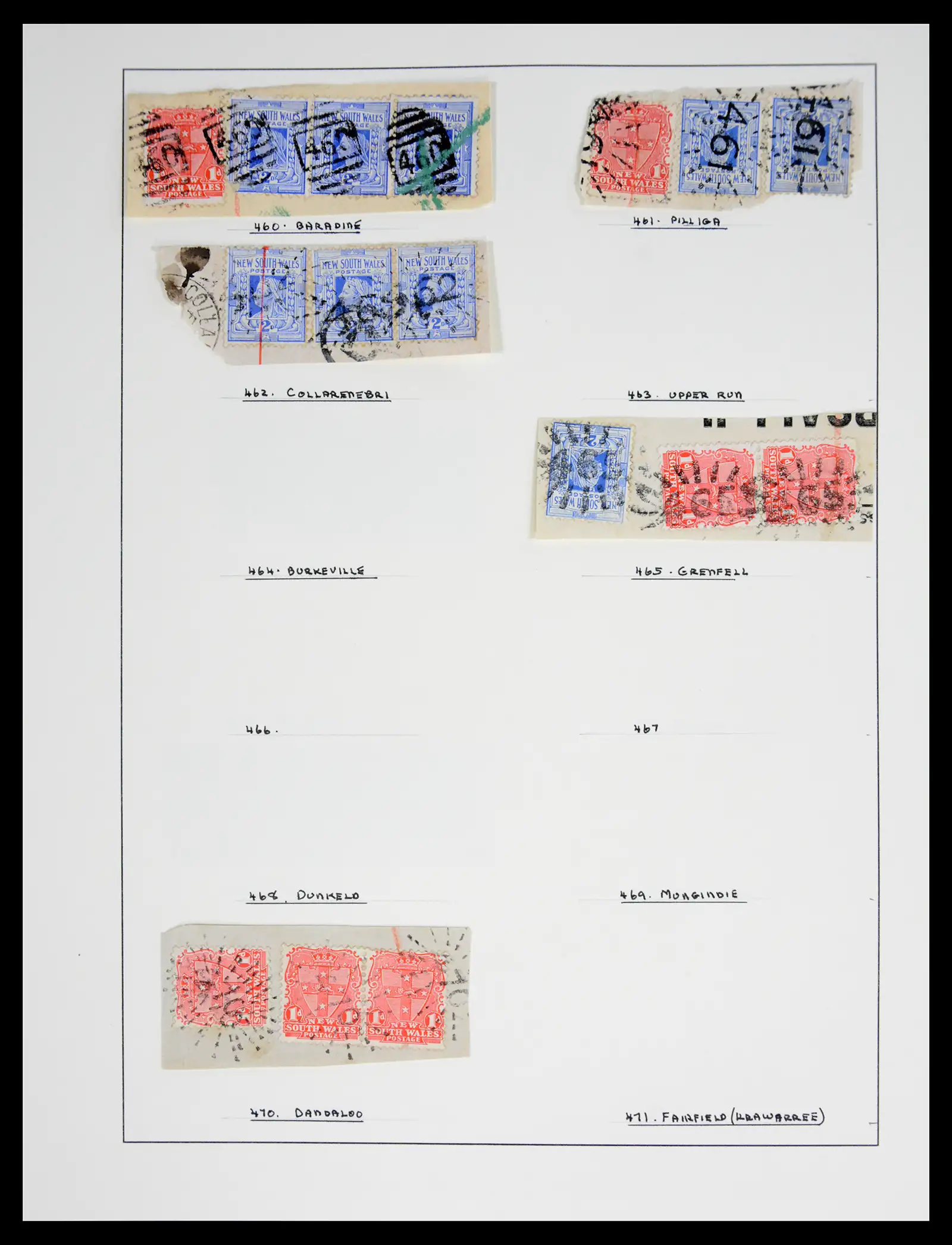 41126 0064 - Stamp collection 41126 New South Wales cancels.