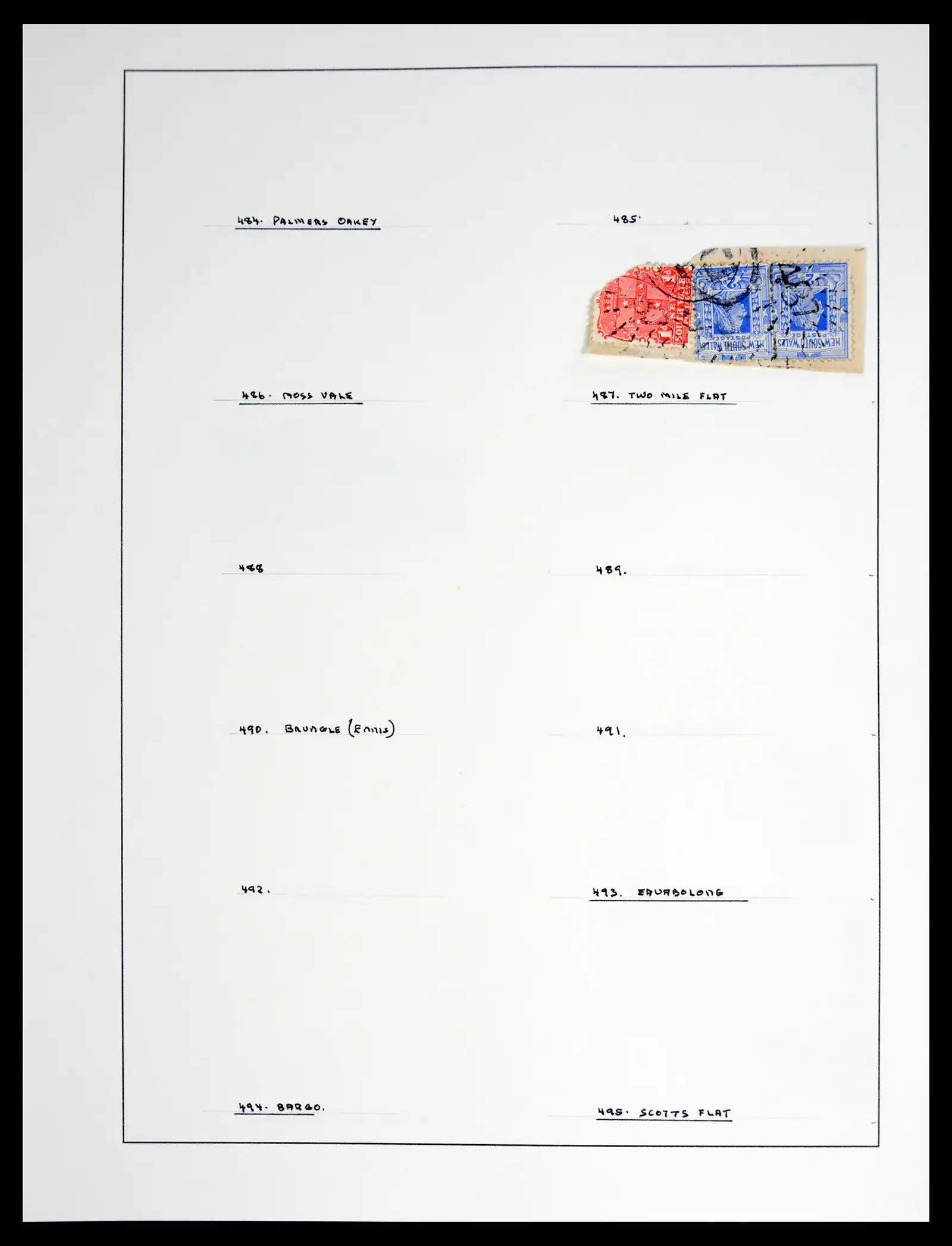 41126 0066 - Stamp collection 41126 New South Wales cancels.