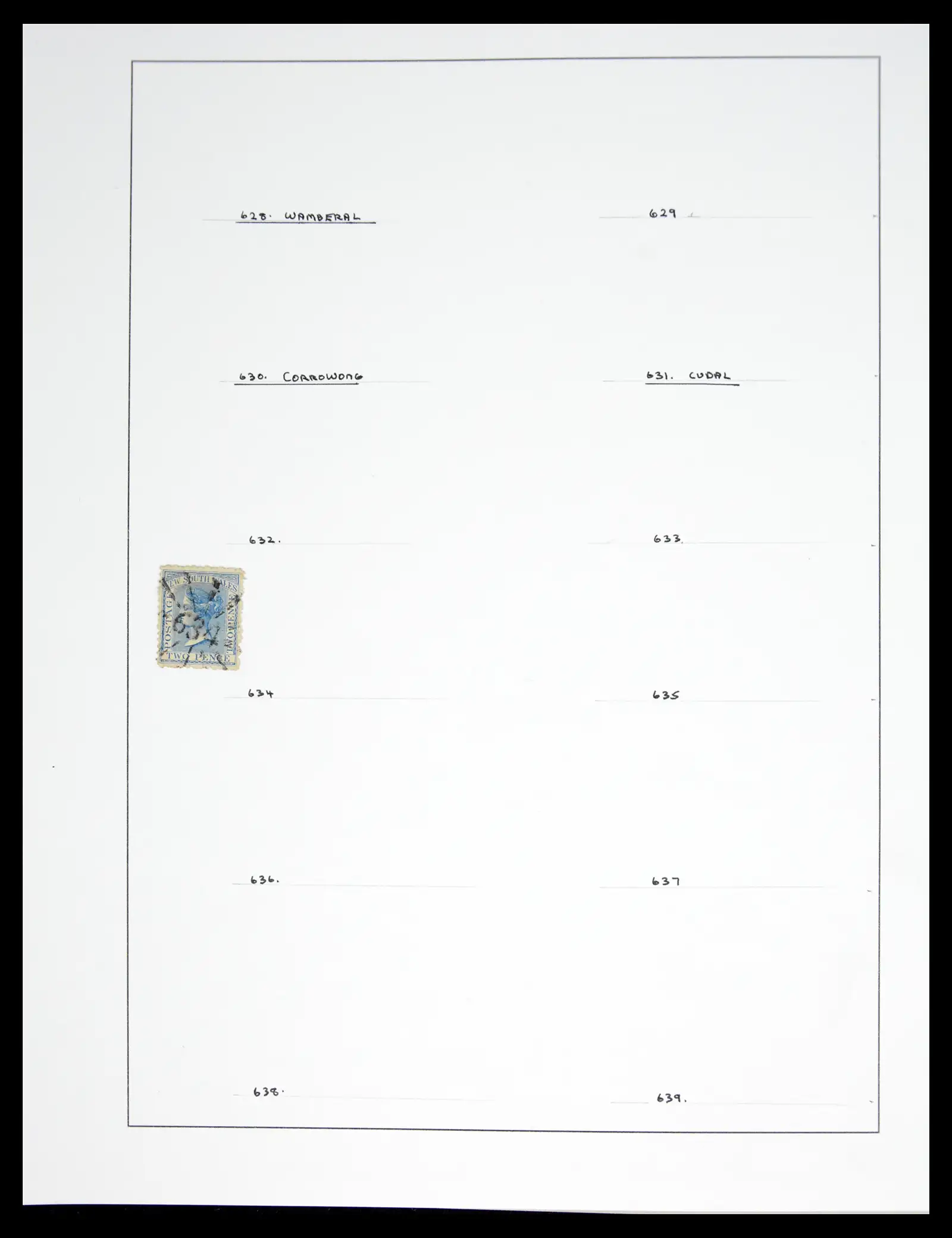 41126 0078 - Stamp collection 41126 New South Wales cancels.