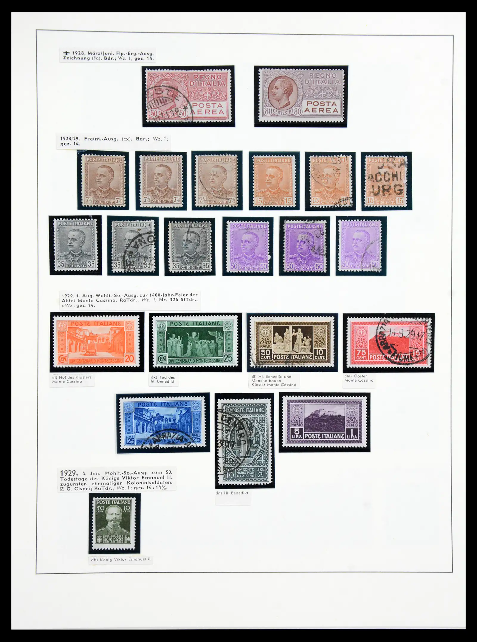 41128 0021 - Stamp collection 41128 Italy, territories and colonies 1861-1981.