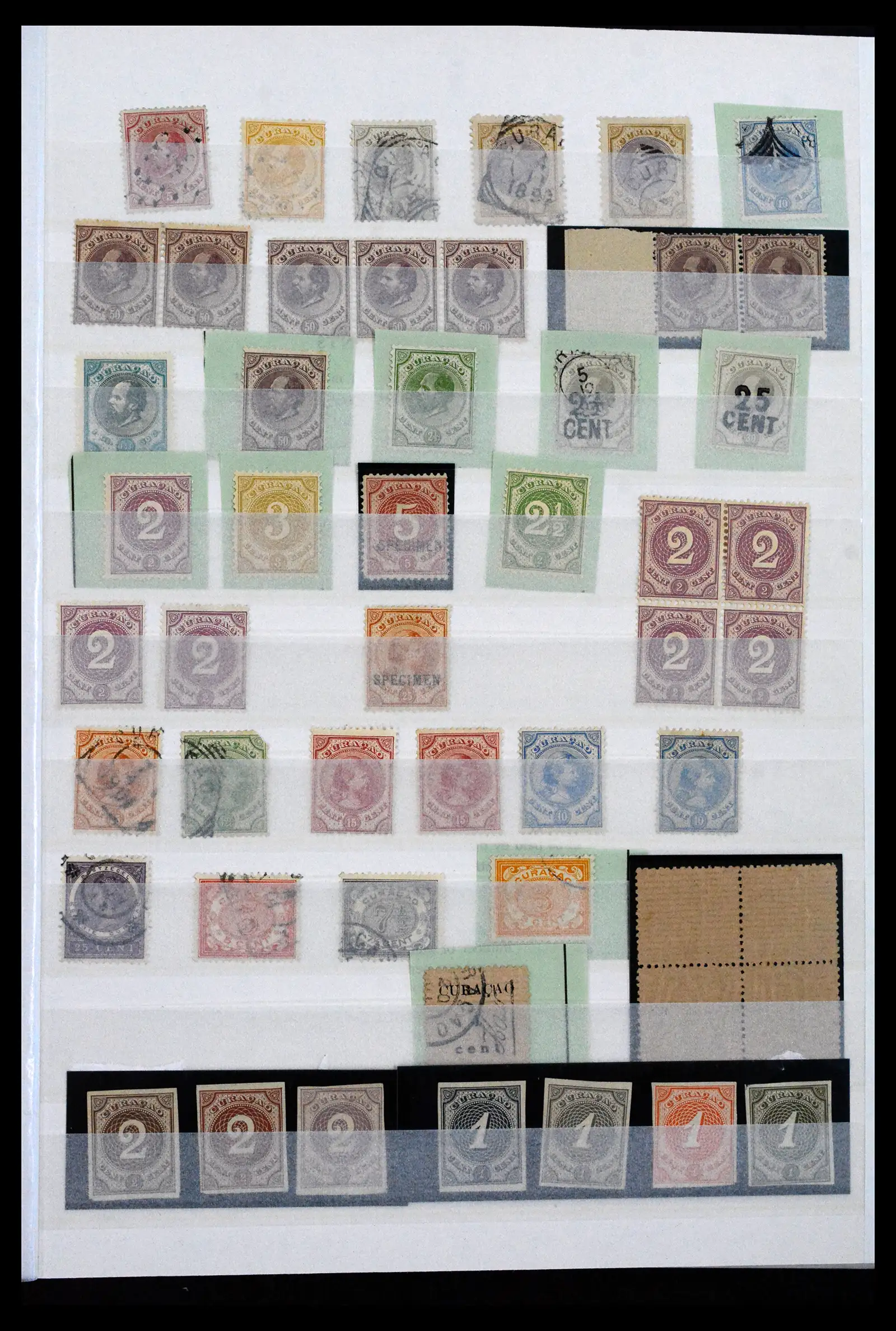 41133 0001 - Stamp collection 41133 Dutch colonies 1864-1955.