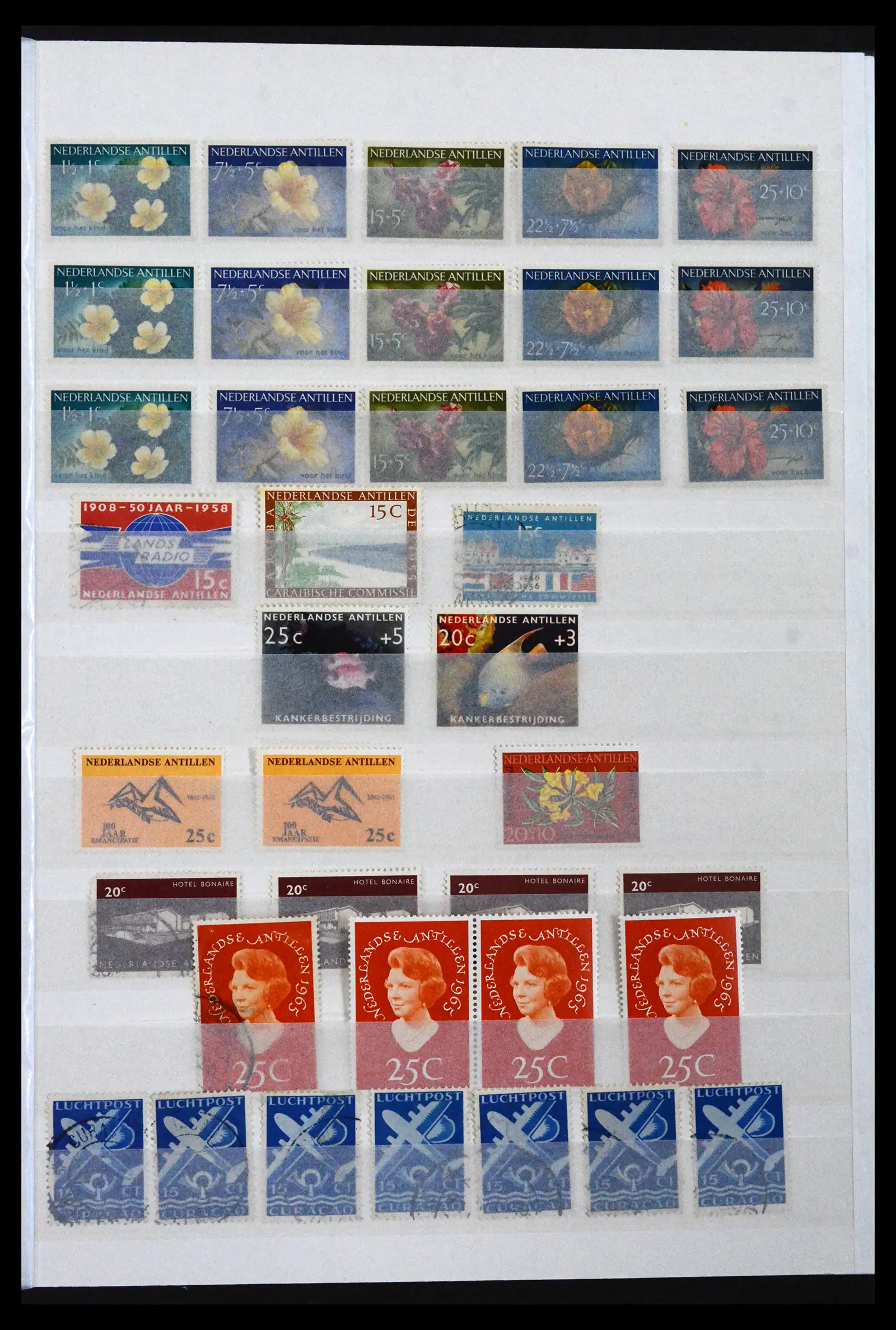 41133 0007 - Stamp collection 41133 Dutch colonies 1864-1955.