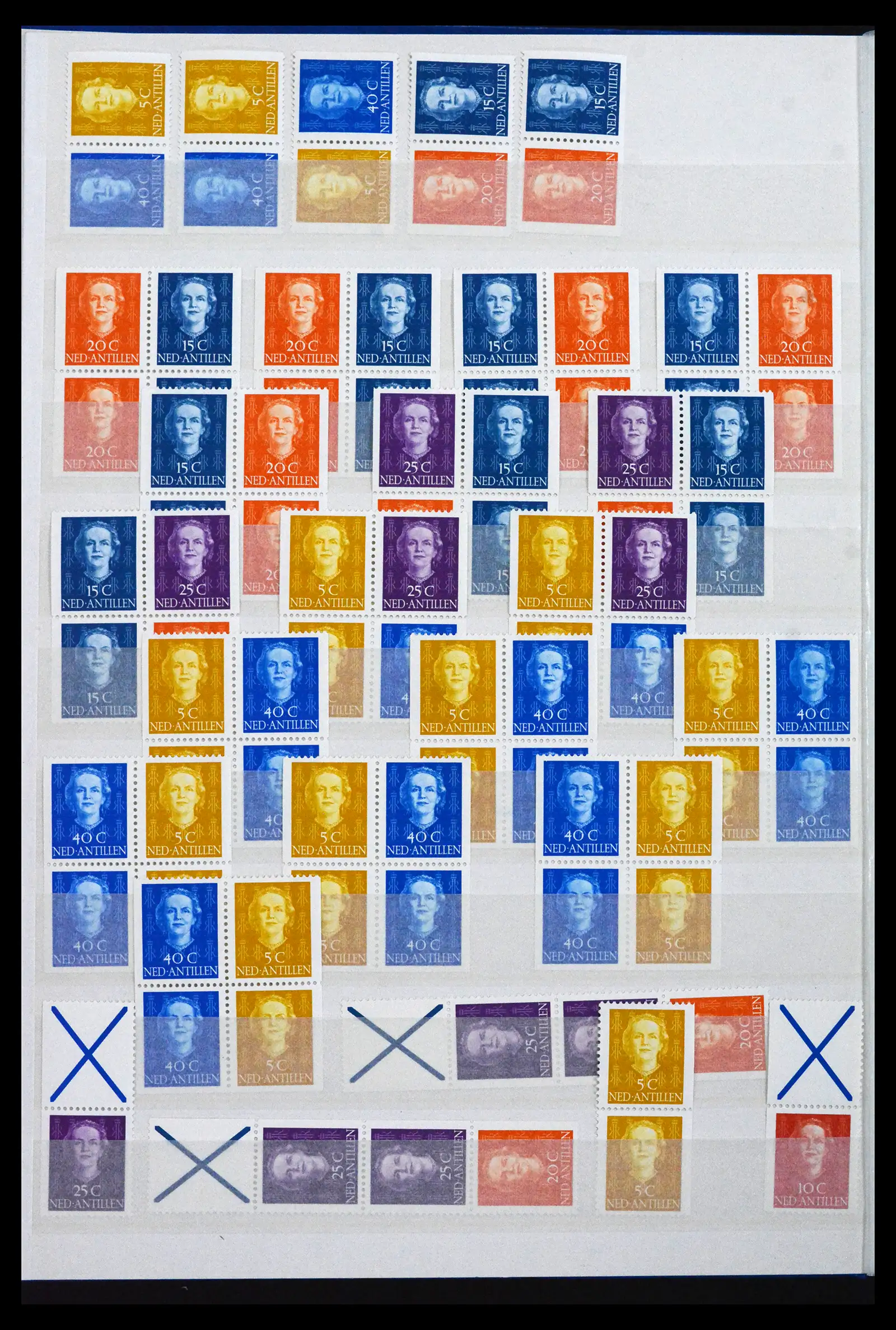 41133 0012 - Stamp collection 41133 Dutch colonies 1864-1955.
