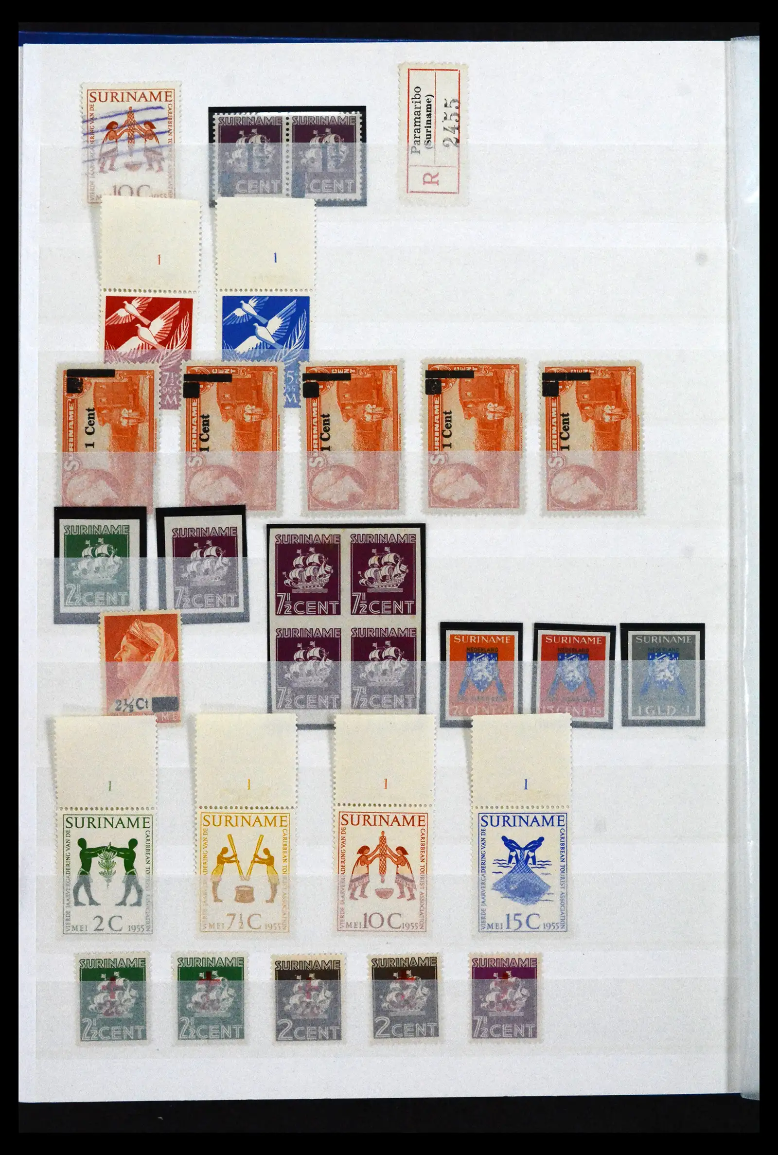 41133 0018 - Stamp collection 41133 Dutch colonies 1864-1955.