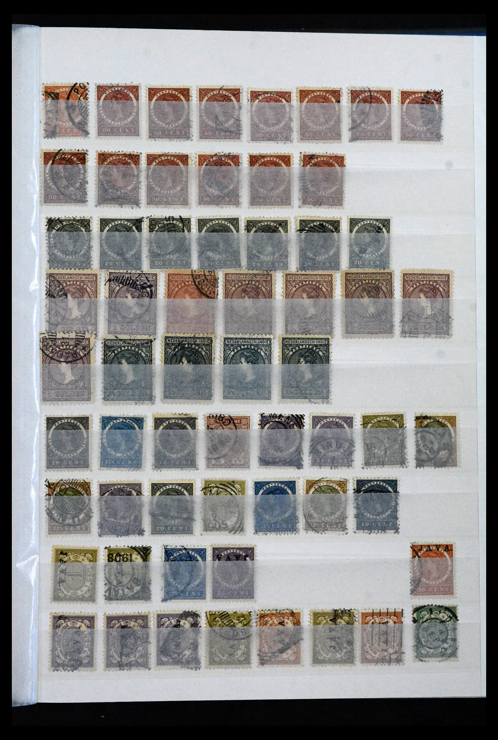 41133 0029 - Stamp collection 41133 Dutch colonies 1864-1955.