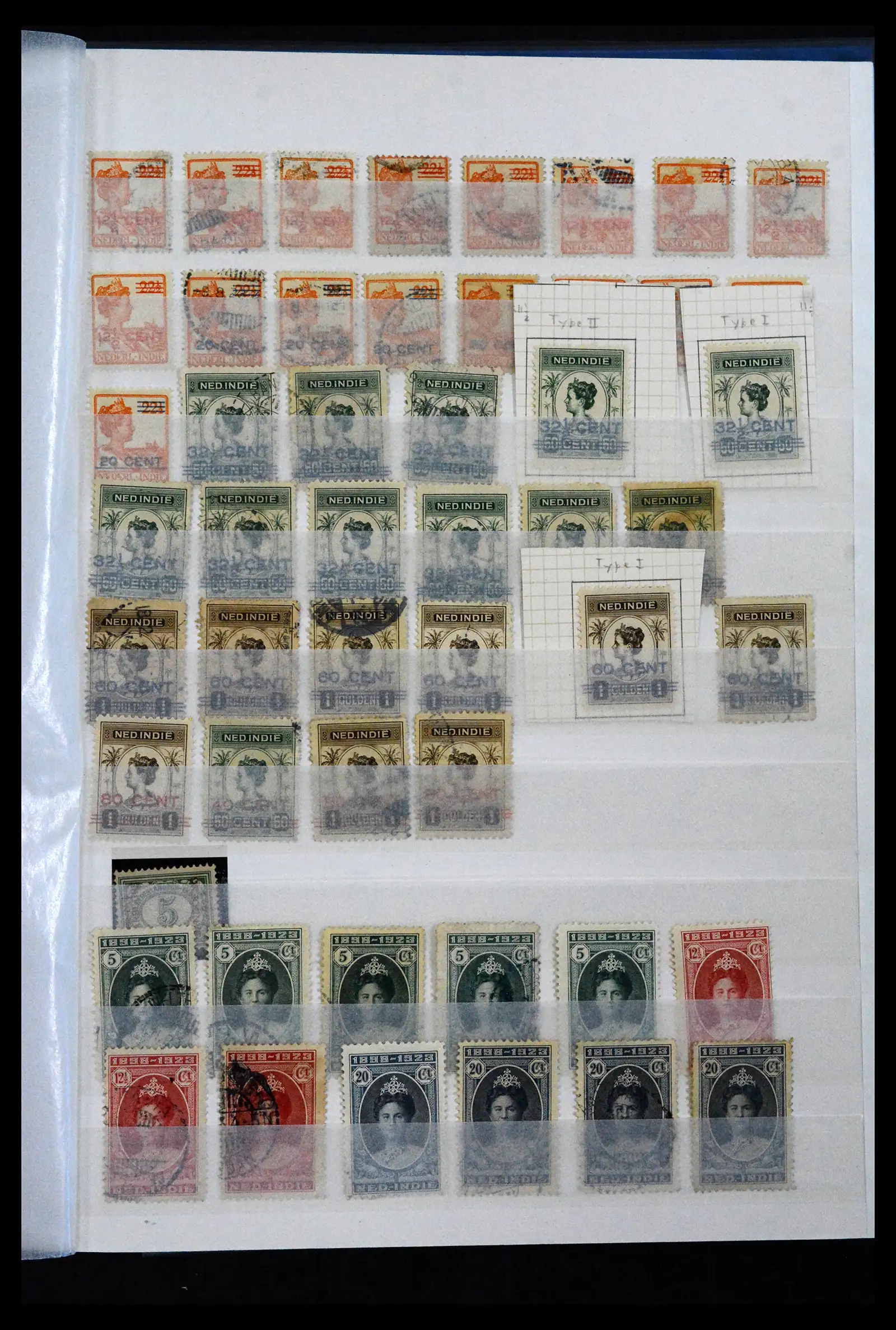 41133 0035 - Stamp collection 41133 Dutch colonies 1864-1955.