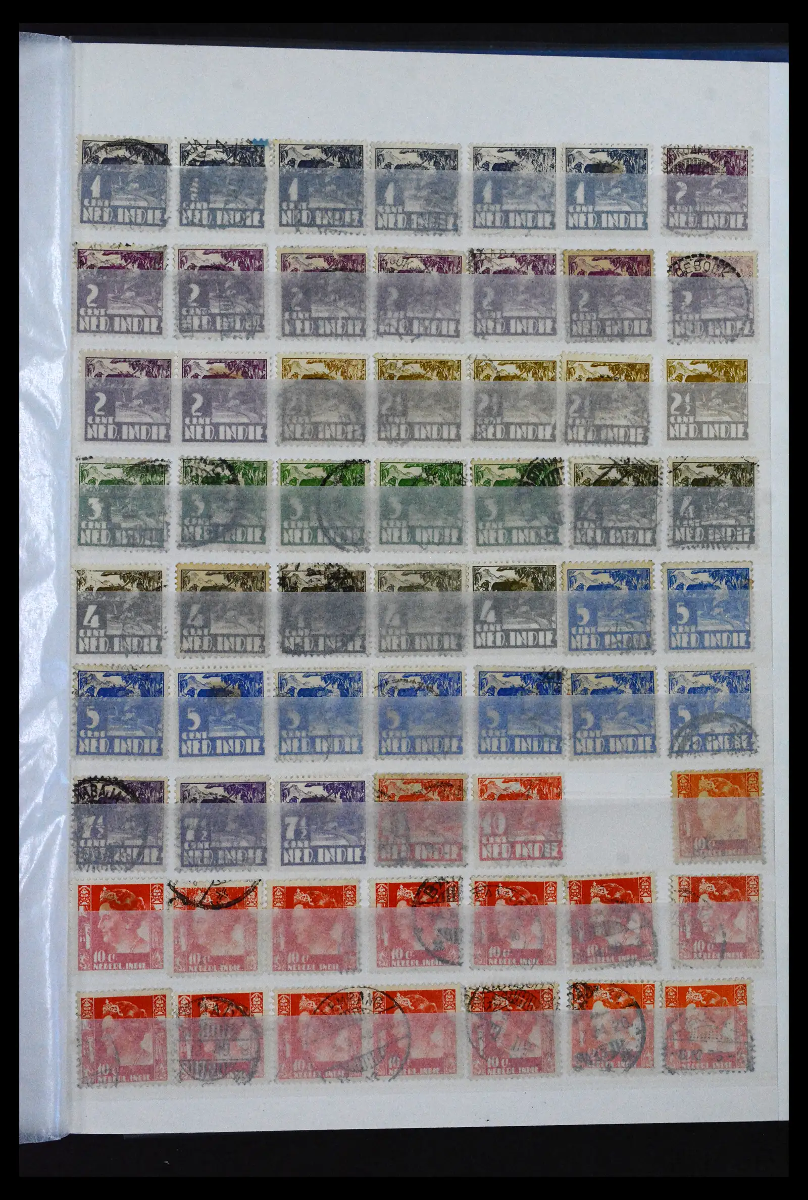 41133 0037 - Stamp collection 41133 Dutch colonies 1864-1955.